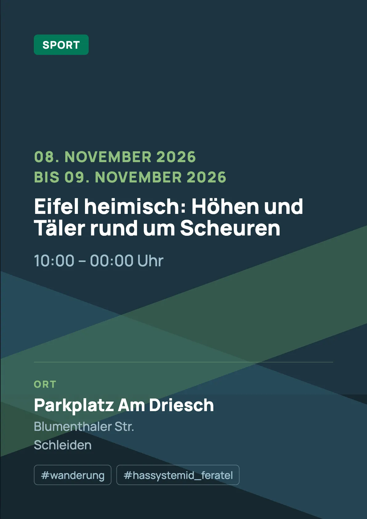 Veranstaltungsflyer