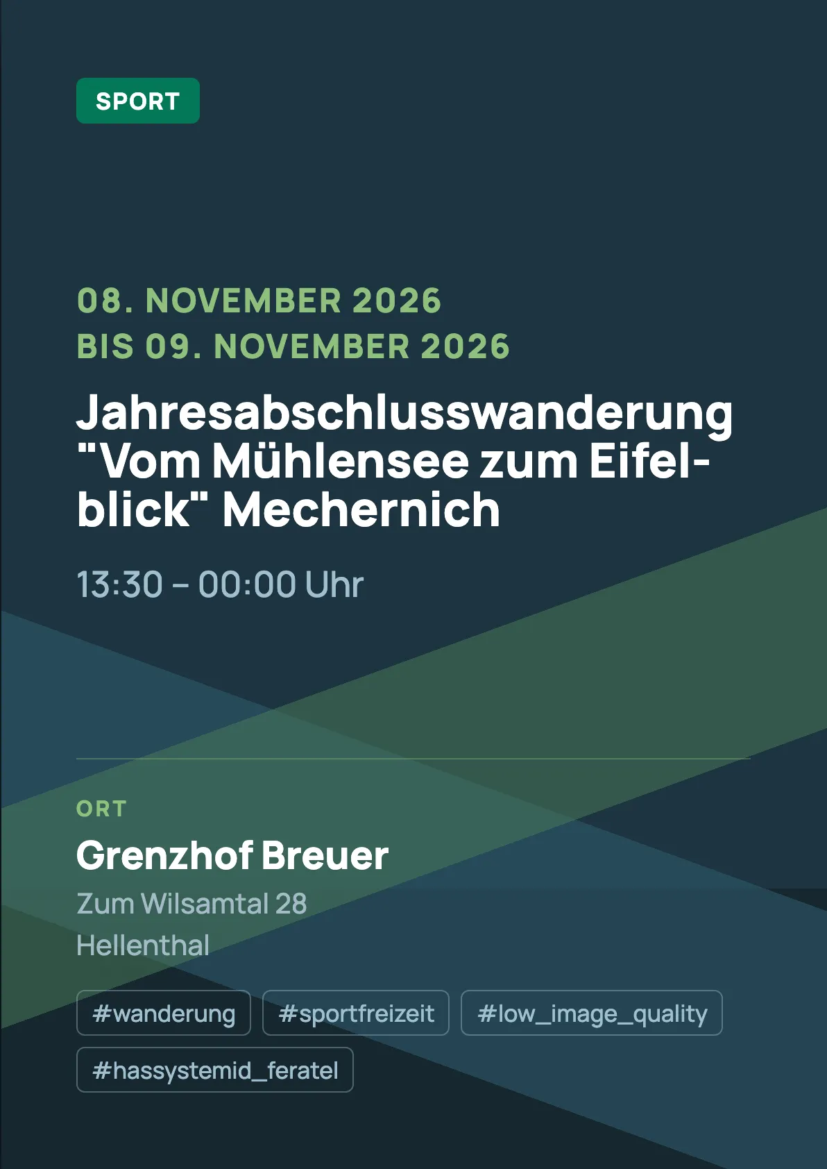Veranstaltungsflyer