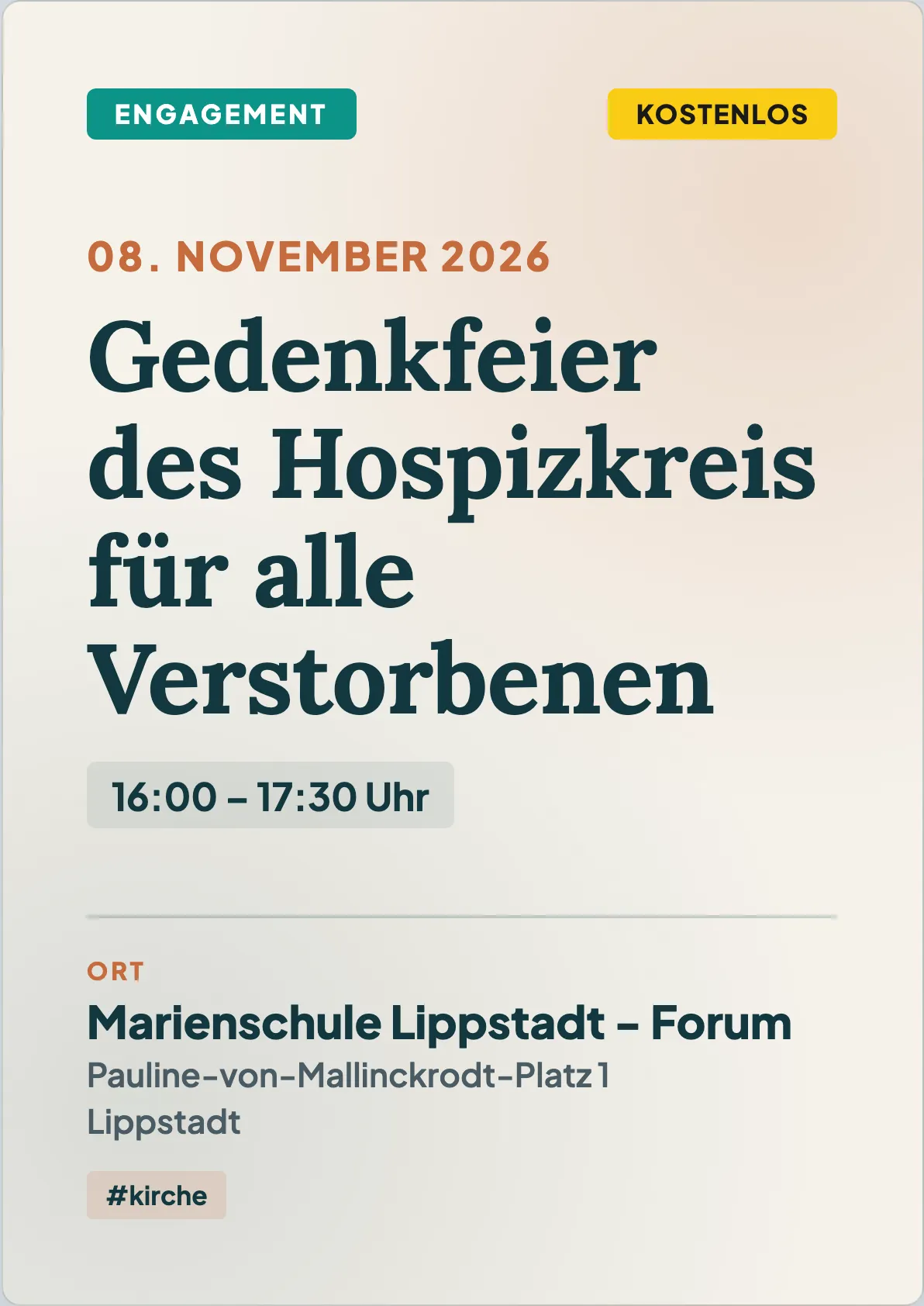 Veranstaltungsflyer