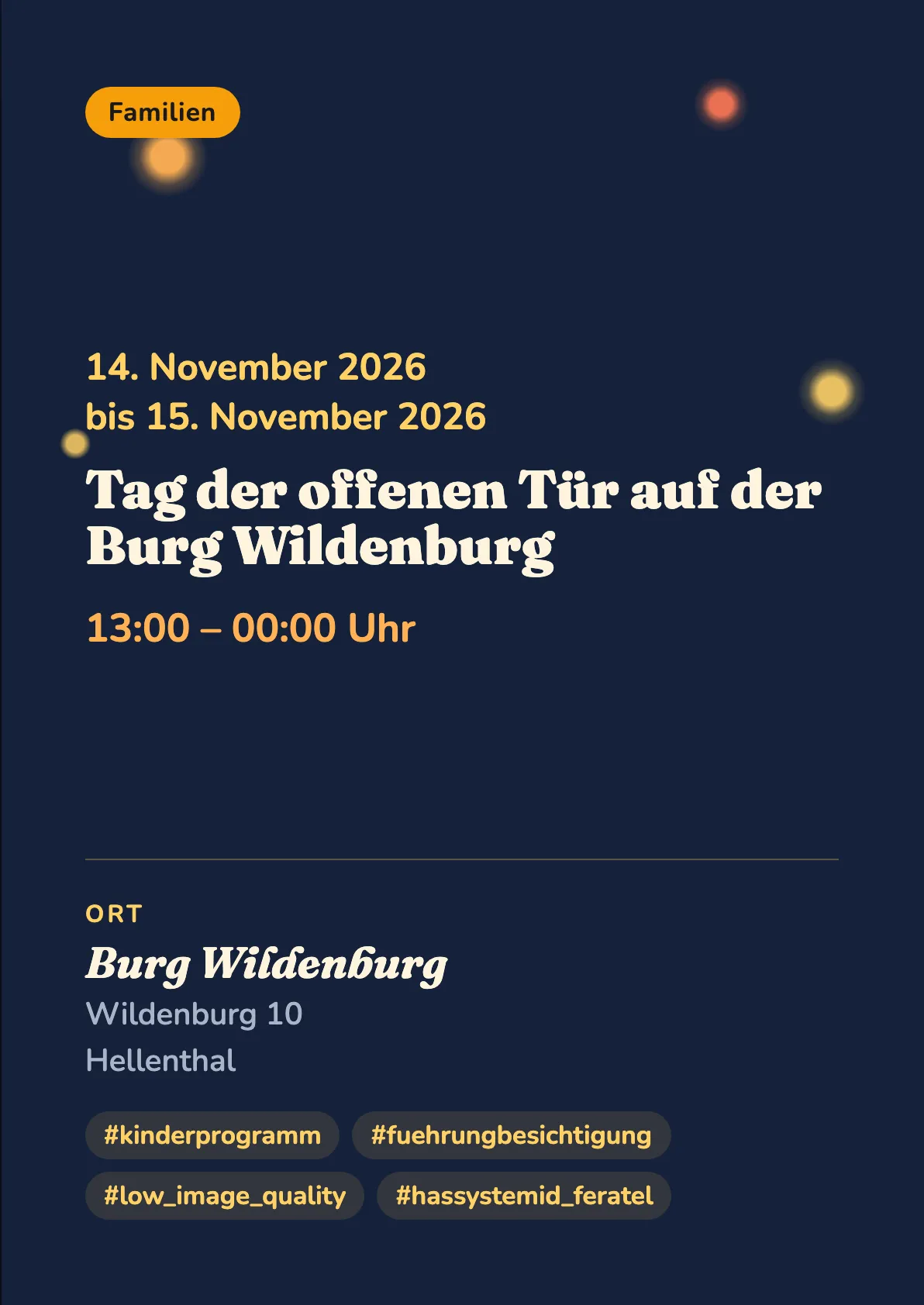 Veranstaltungsflyer
