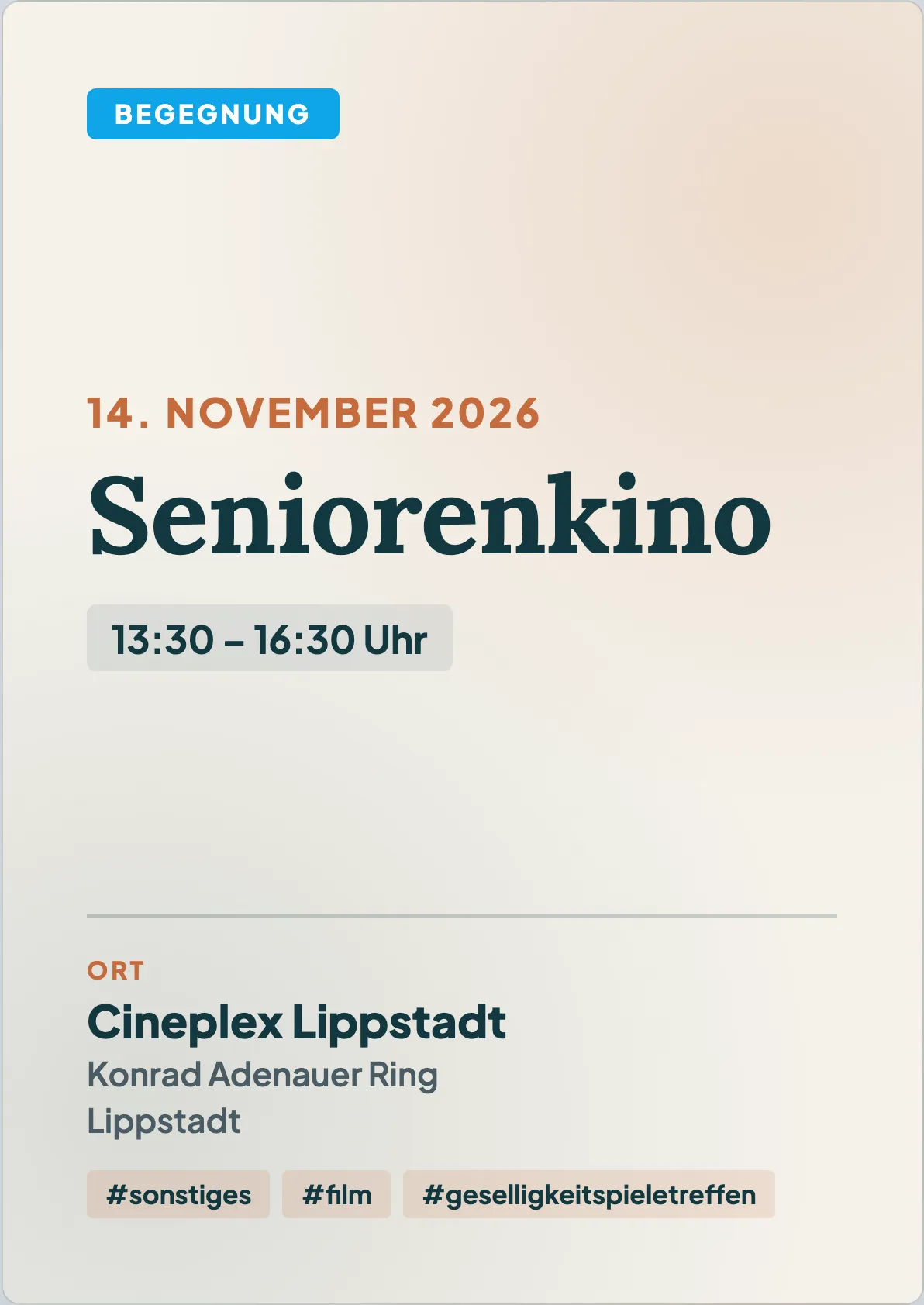 Veranstaltungsflyer