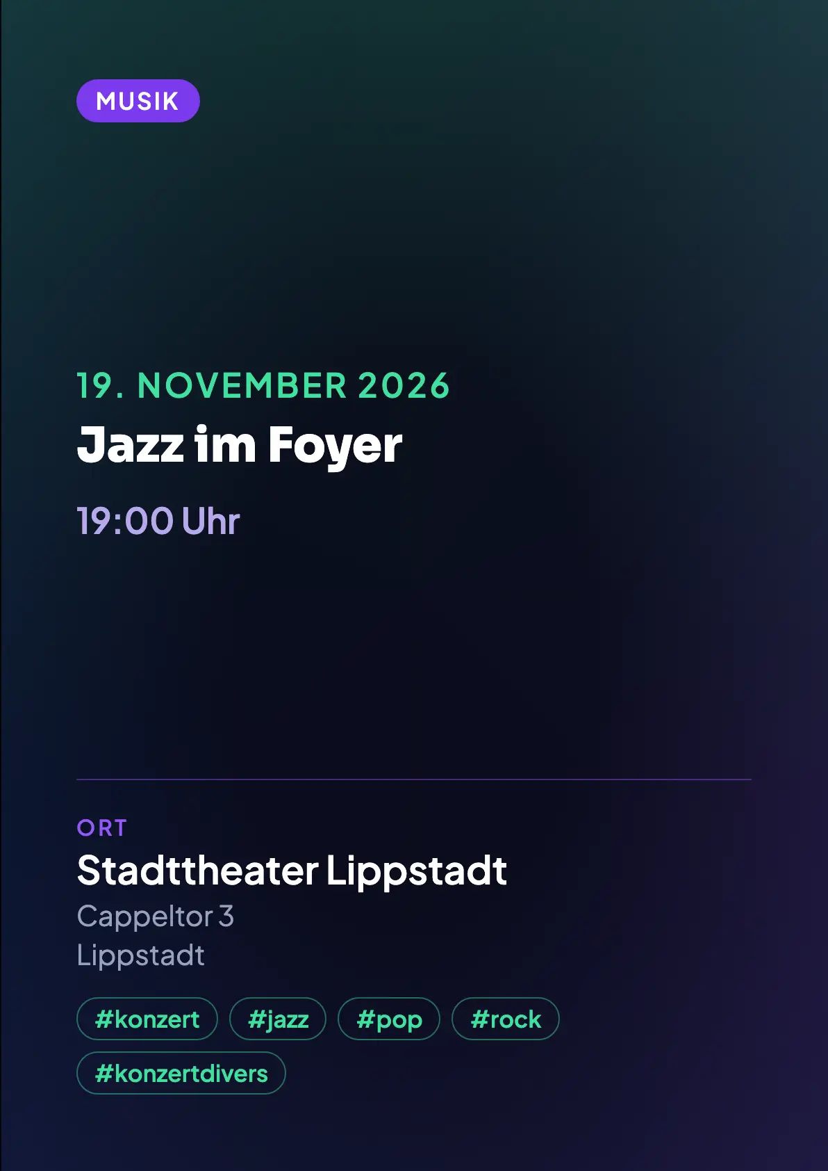 Veranstaltungsflyer