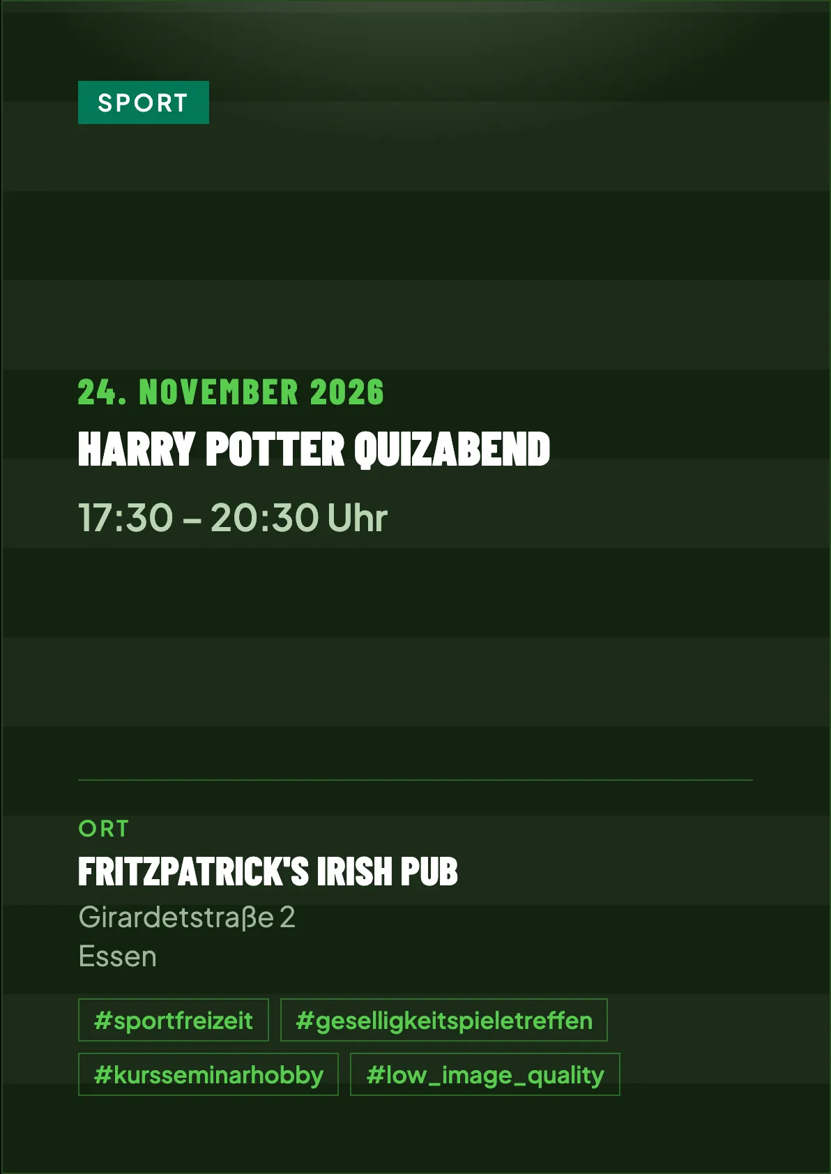 Veranstaltungsflyer