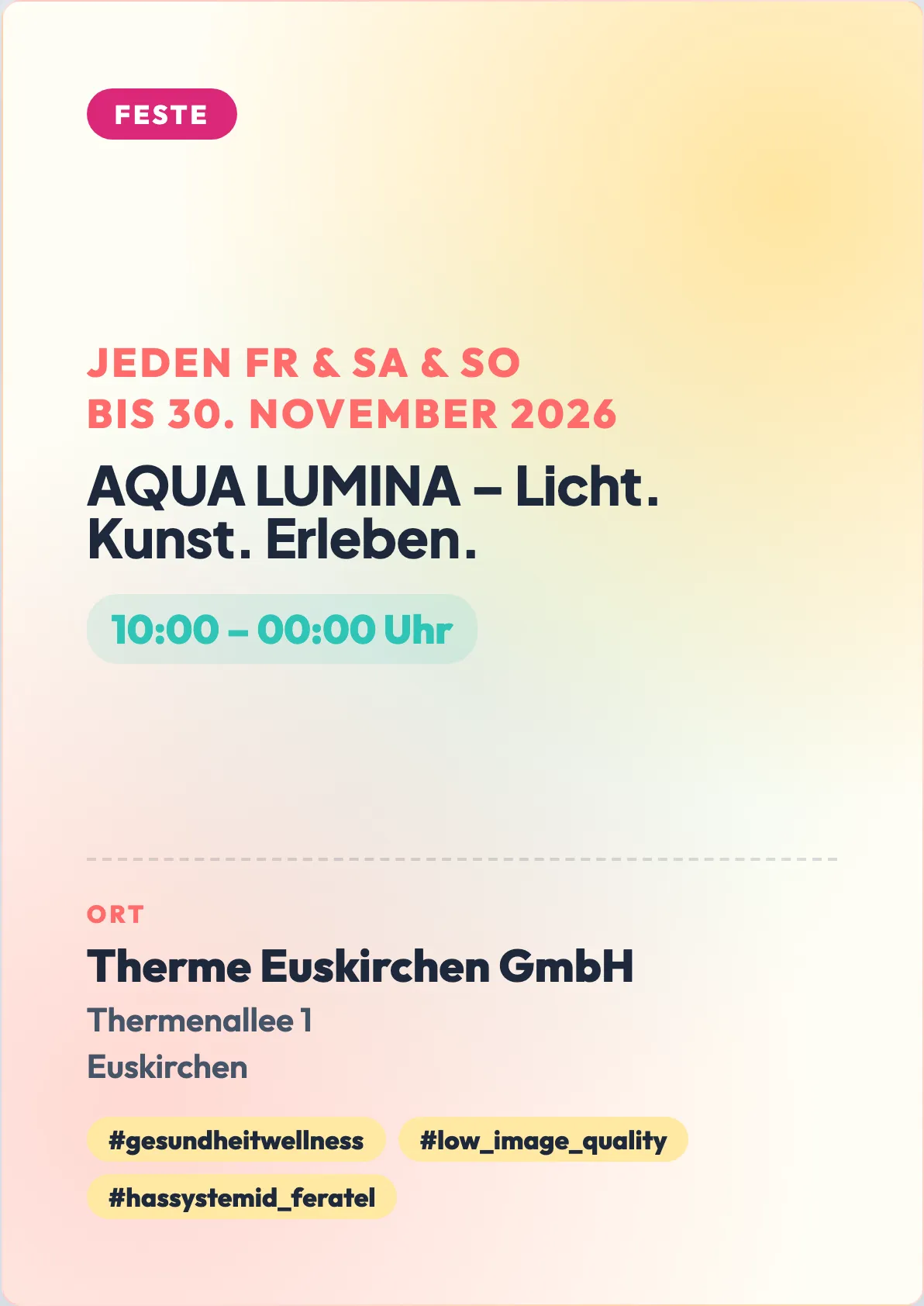 Veranstaltungsflyer