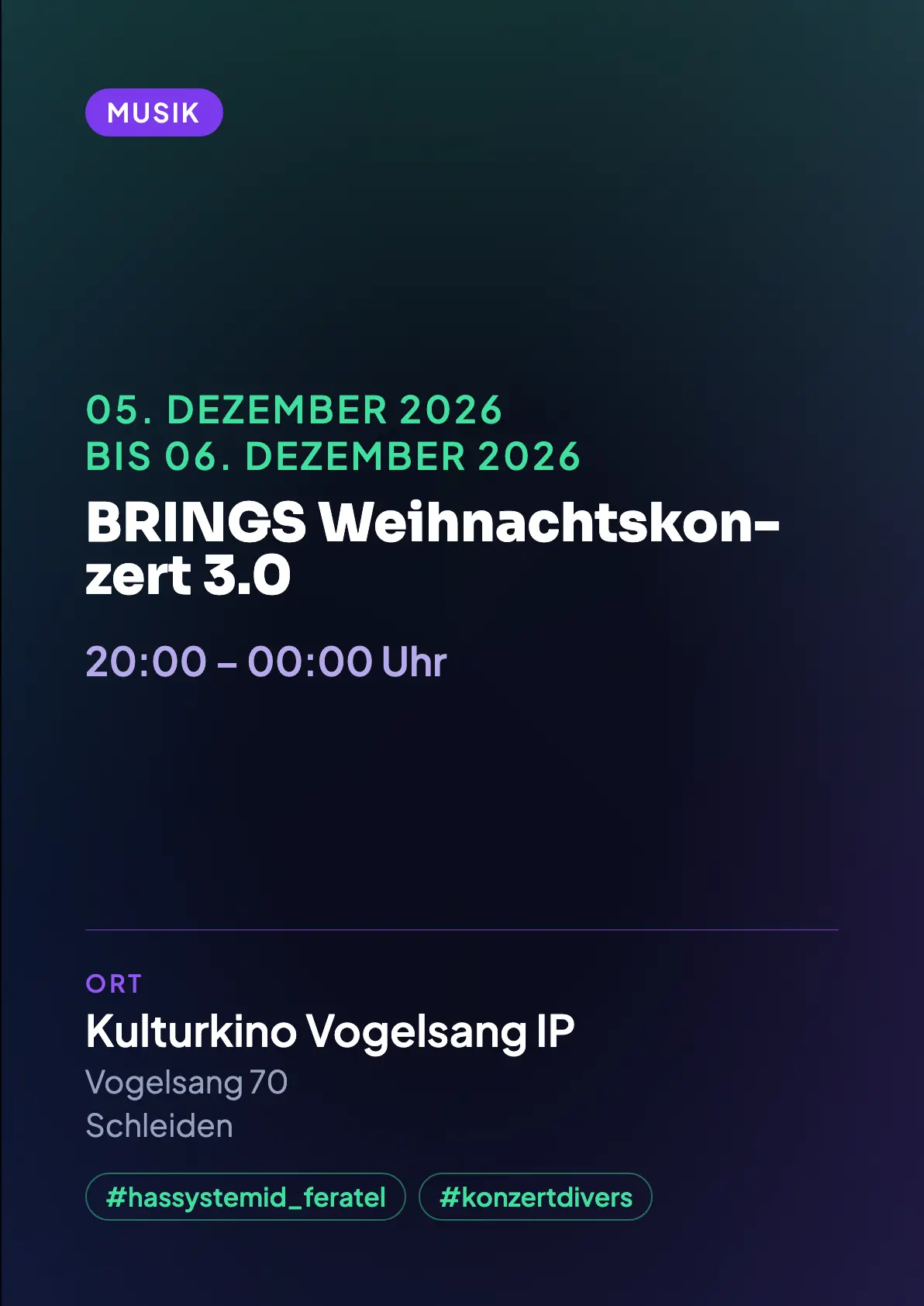 Veranstaltungsflyer