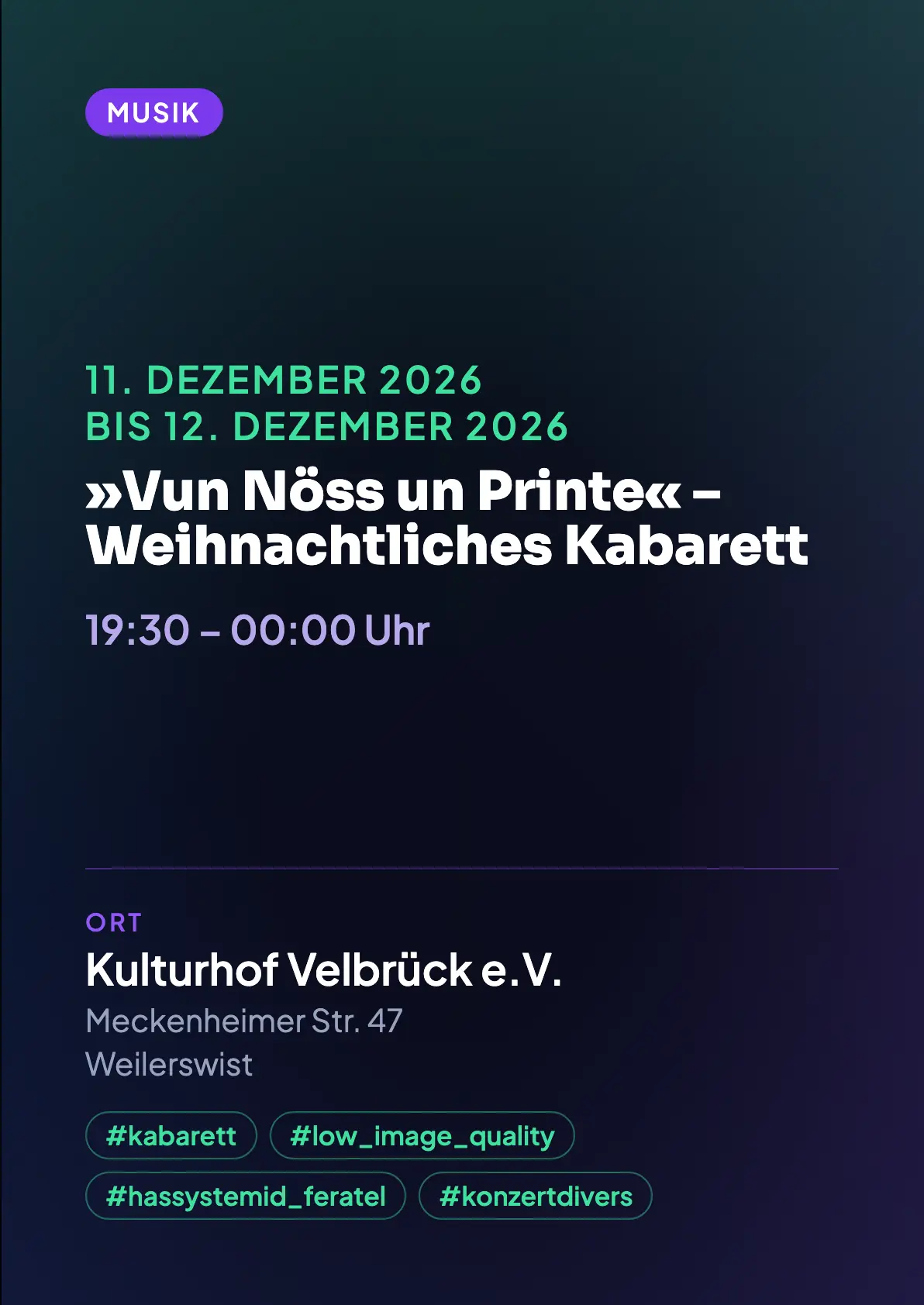Veranstaltungsflyer