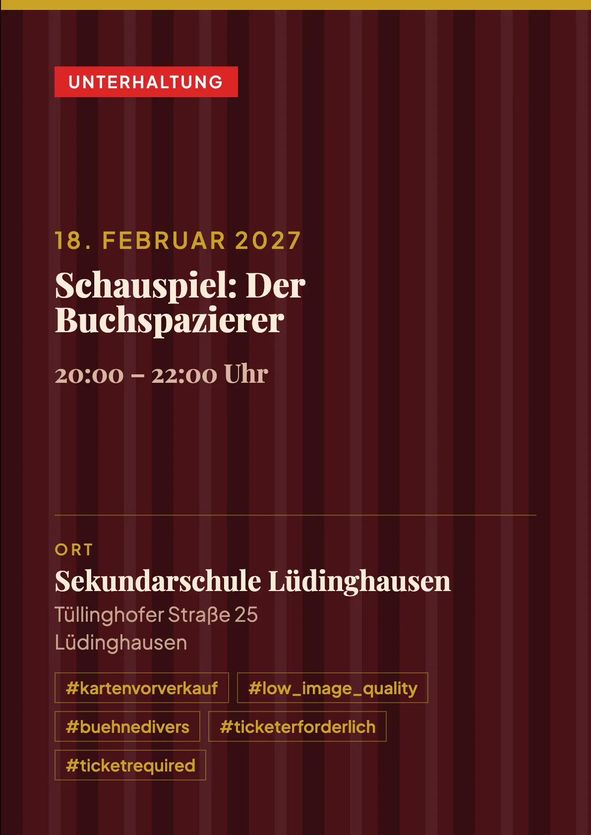 Veranstaltungsflyer