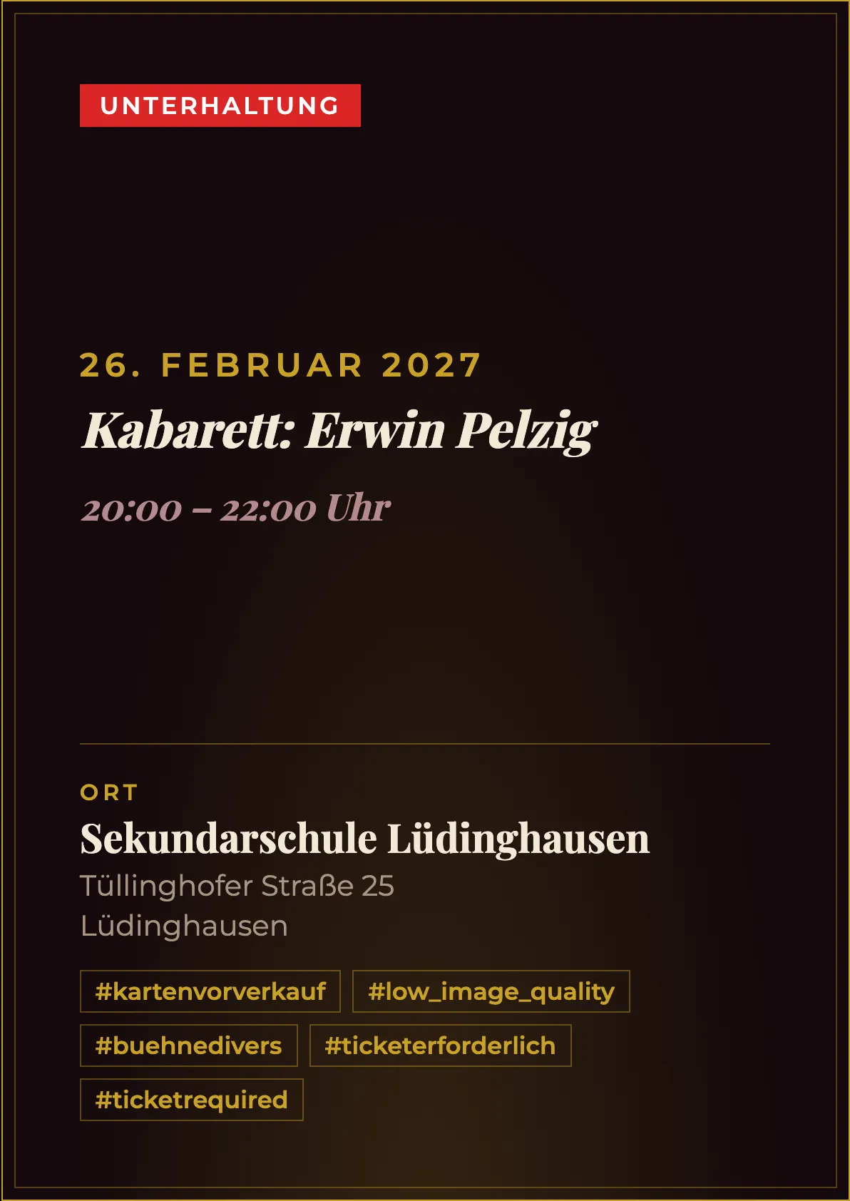 Veranstaltungsflyer