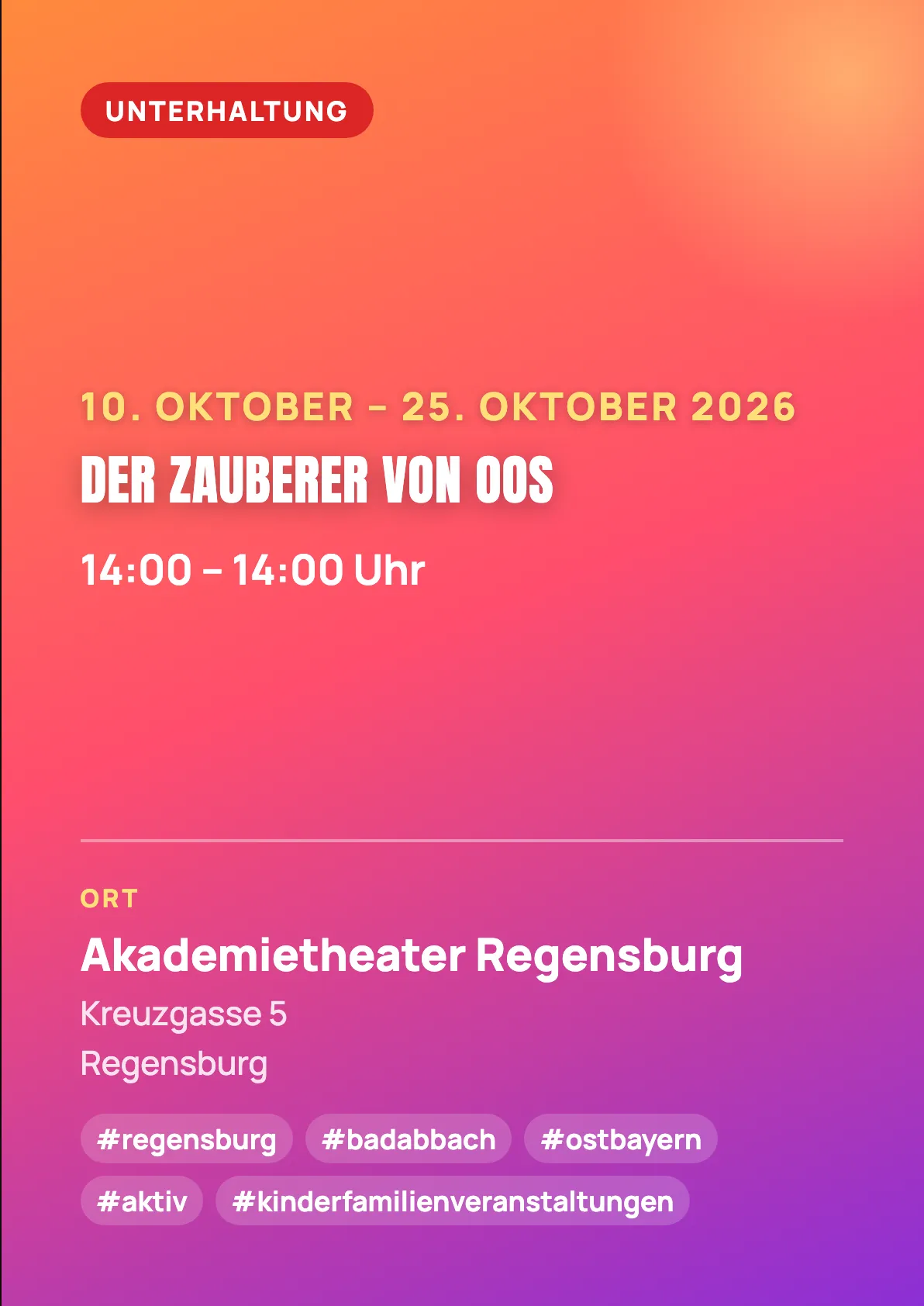 Veranstaltungsflyer
