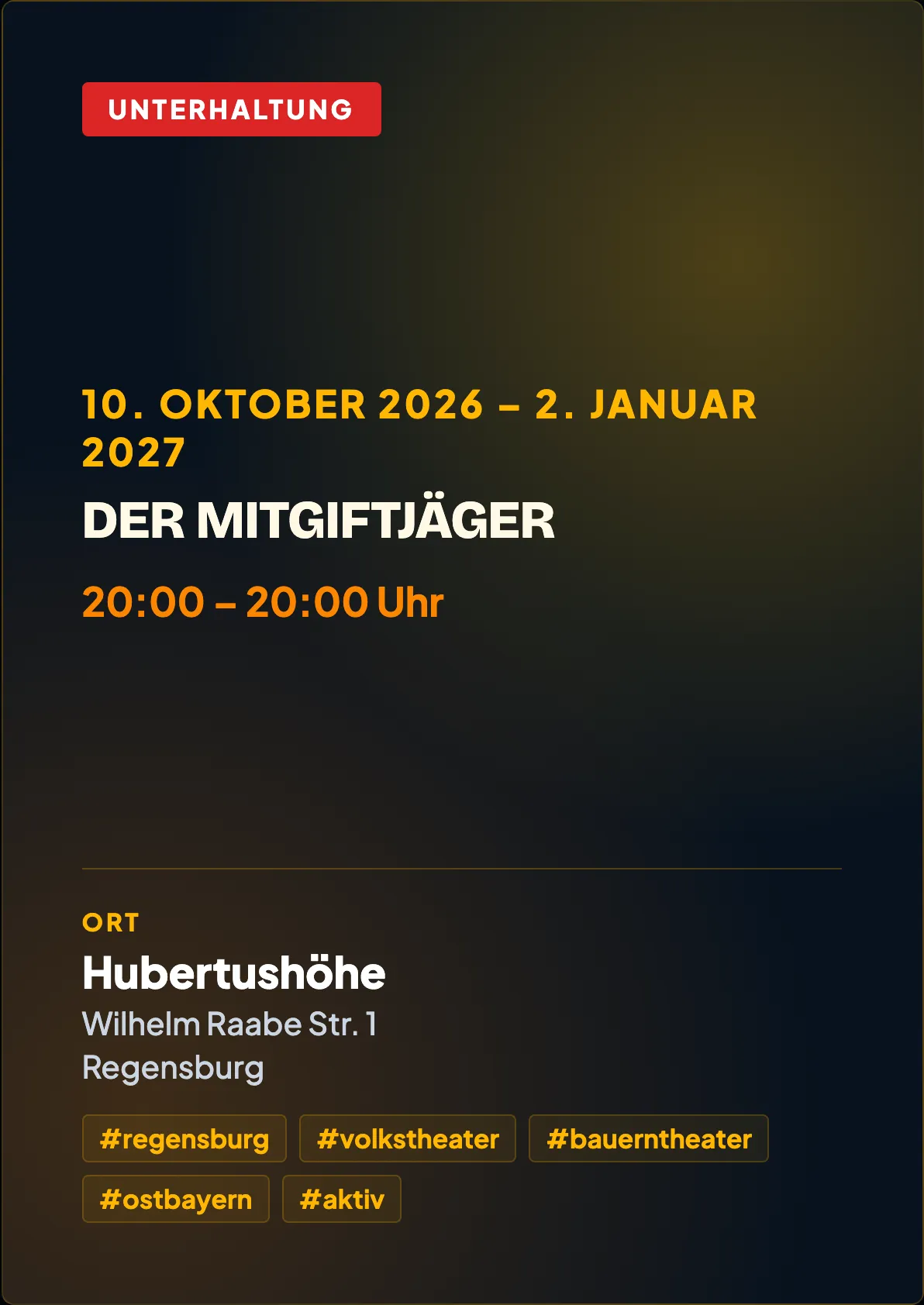 Veranstaltungsflyer