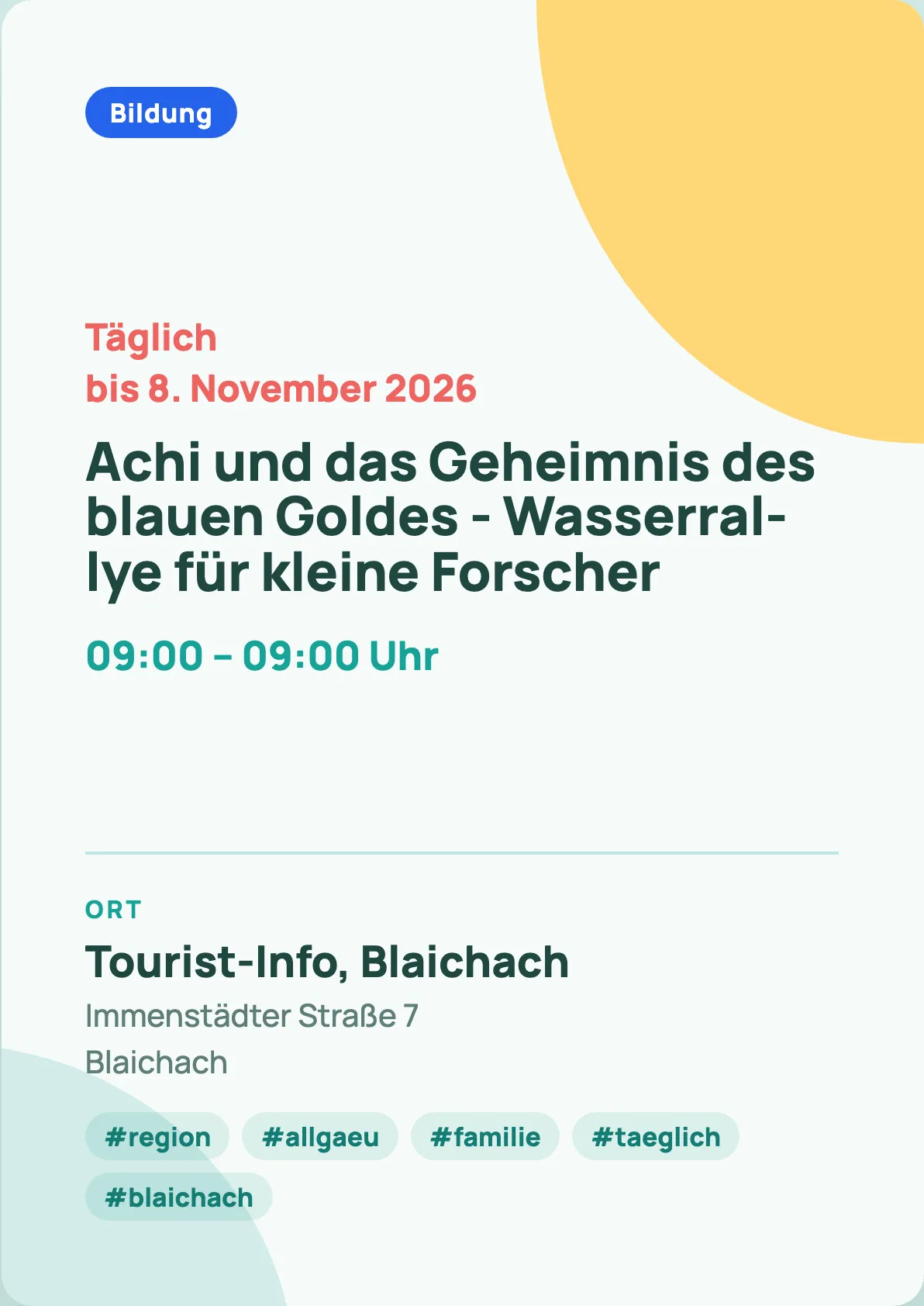 Veranstaltungsflyer