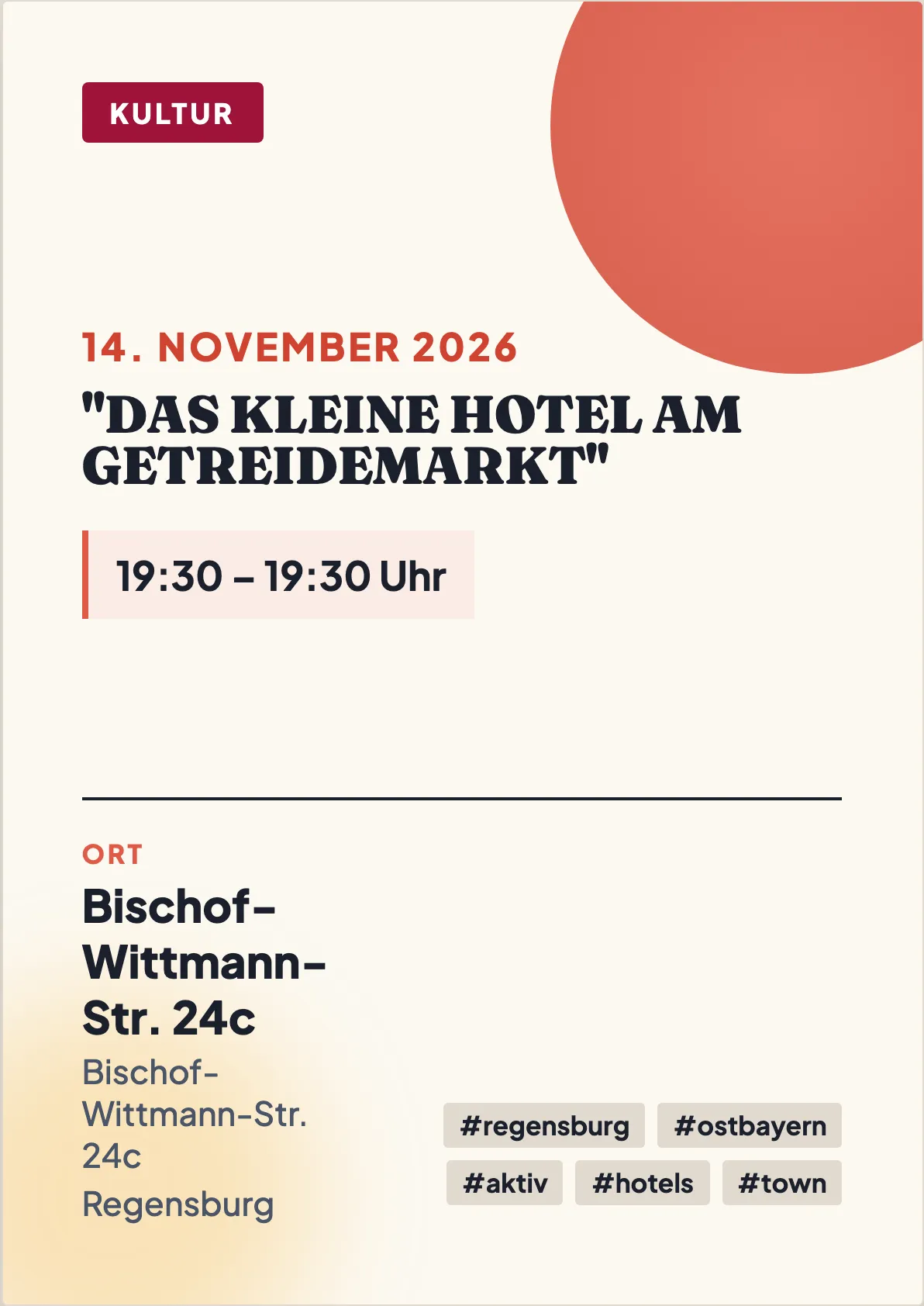 Veranstaltungsflyer