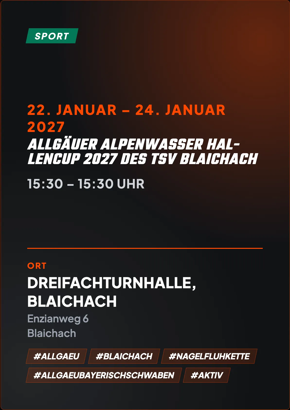 Veranstaltungsflyer