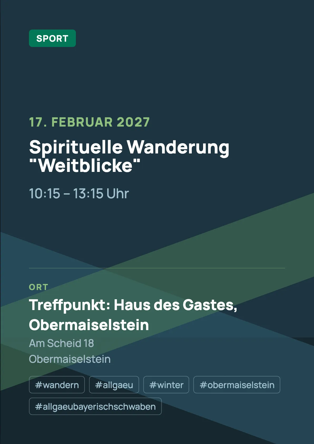 Veranstaltungsflyer