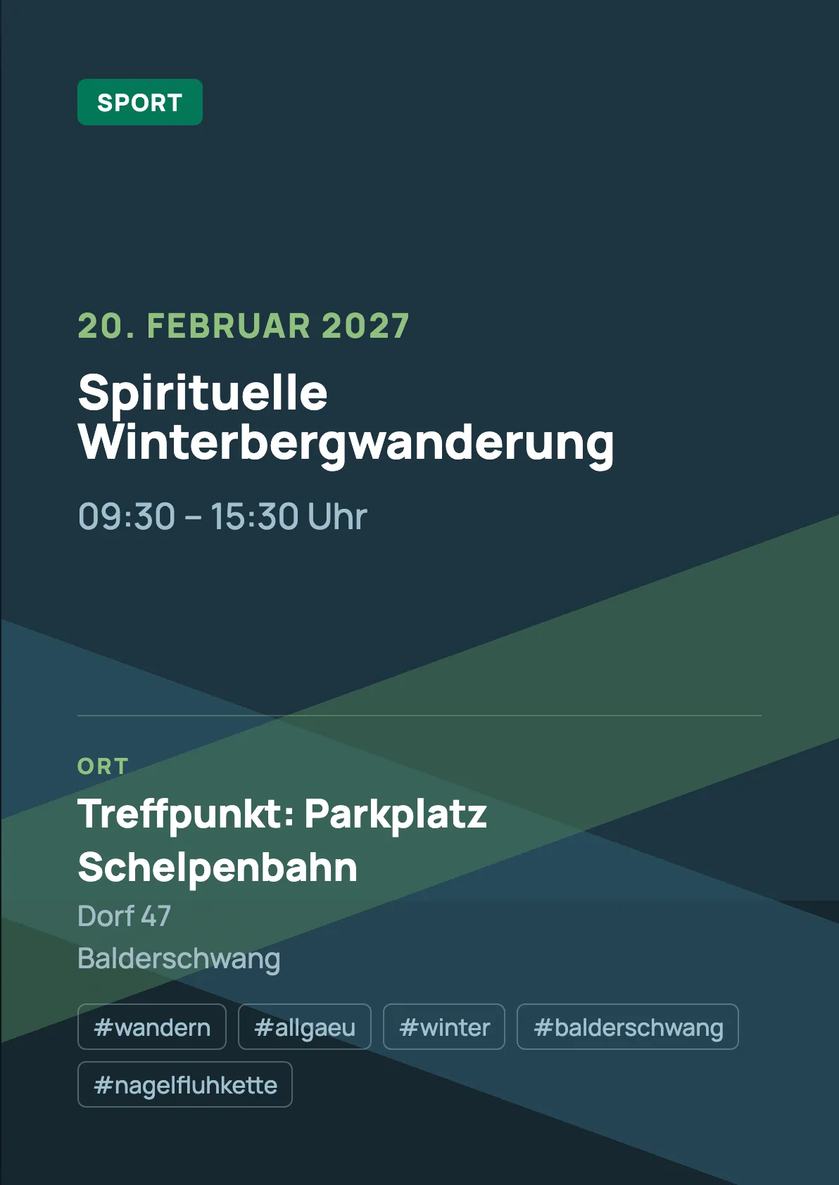 Veranstaltungsflyer