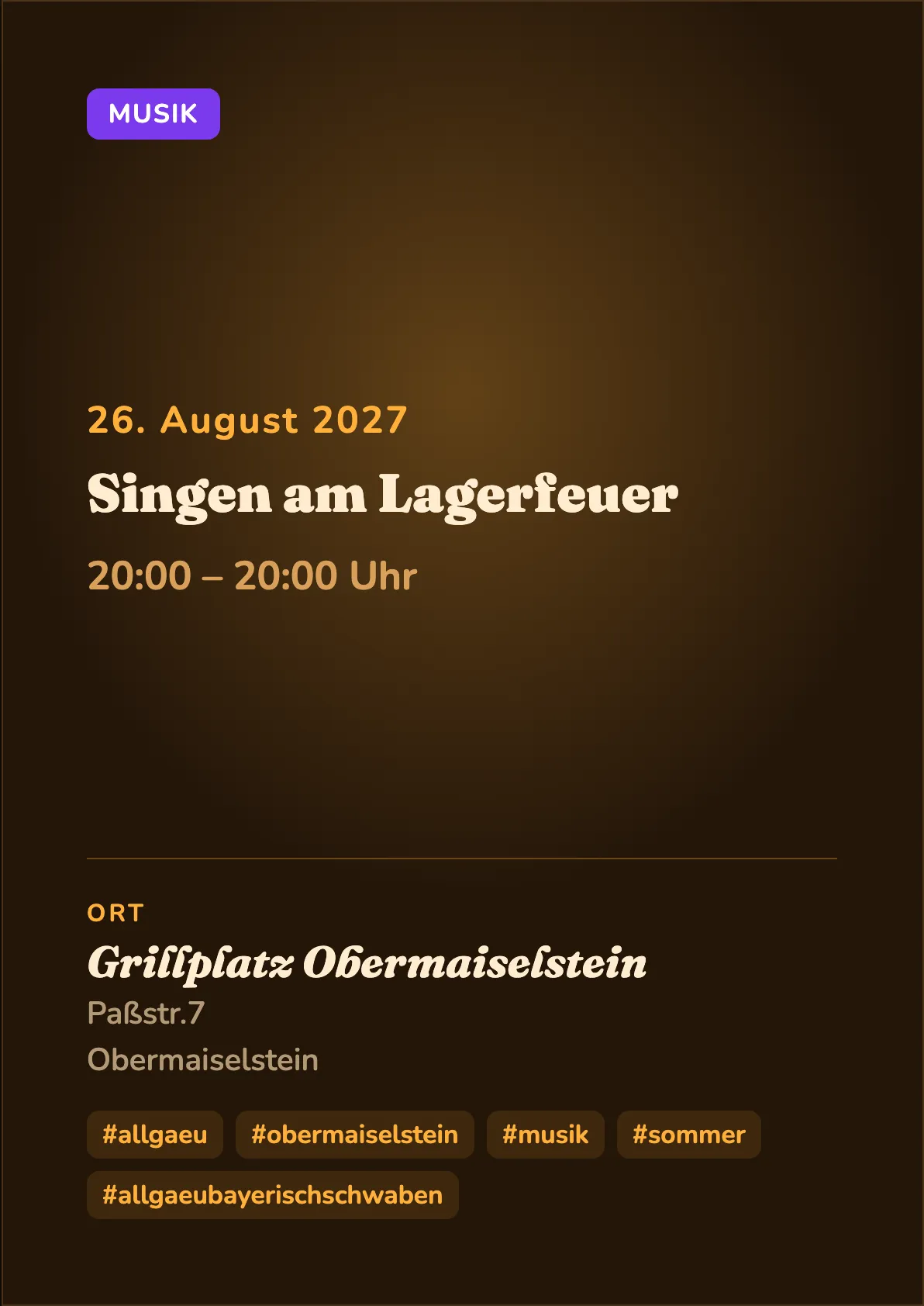 Veranstaltungsflyer