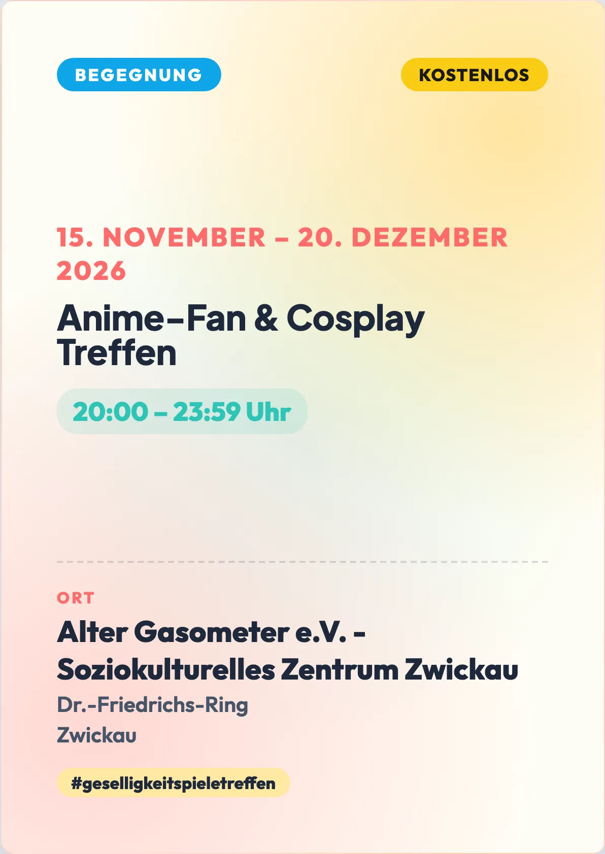 Veranstaltungsflyer