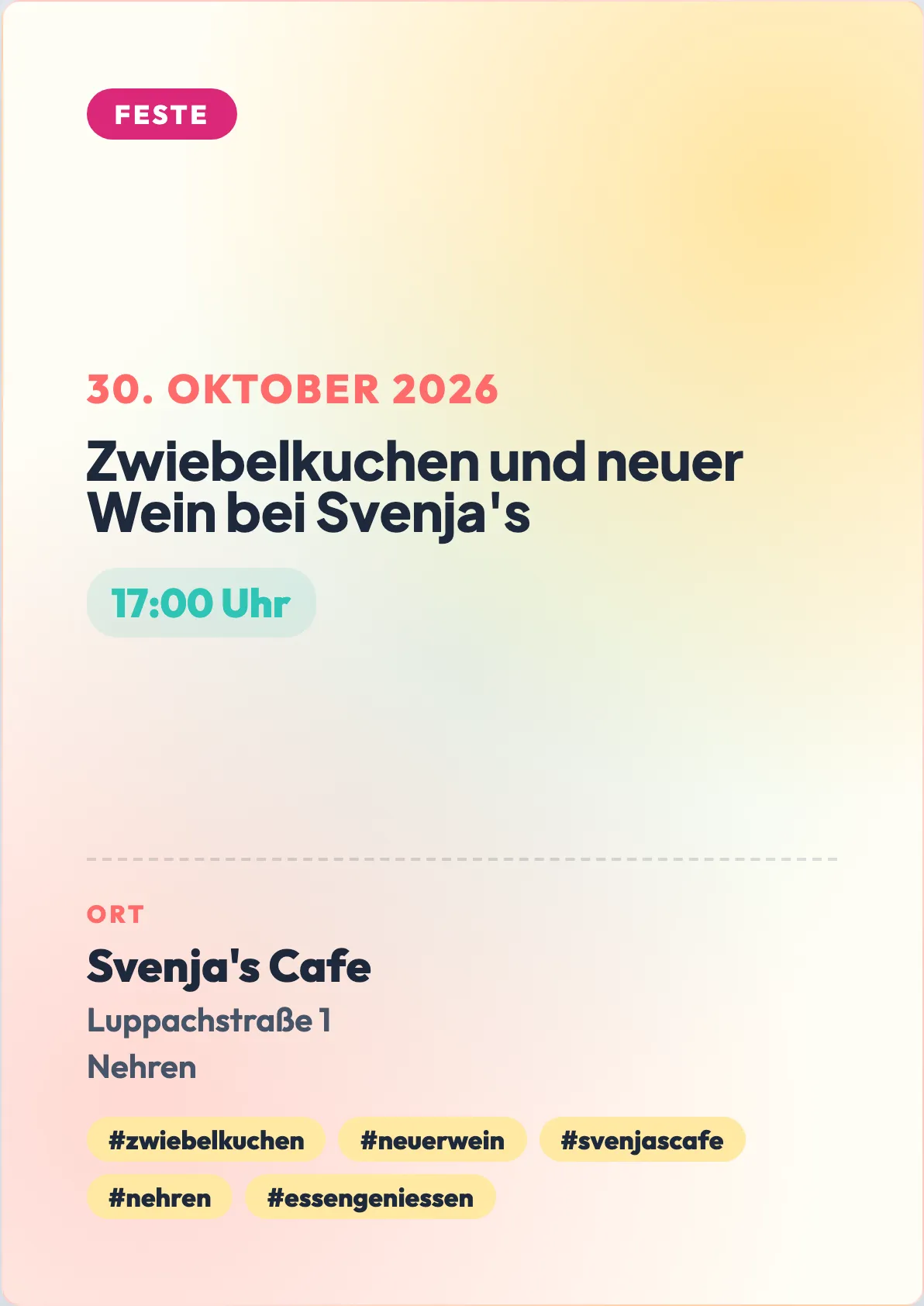 Veranstaltungsflyer