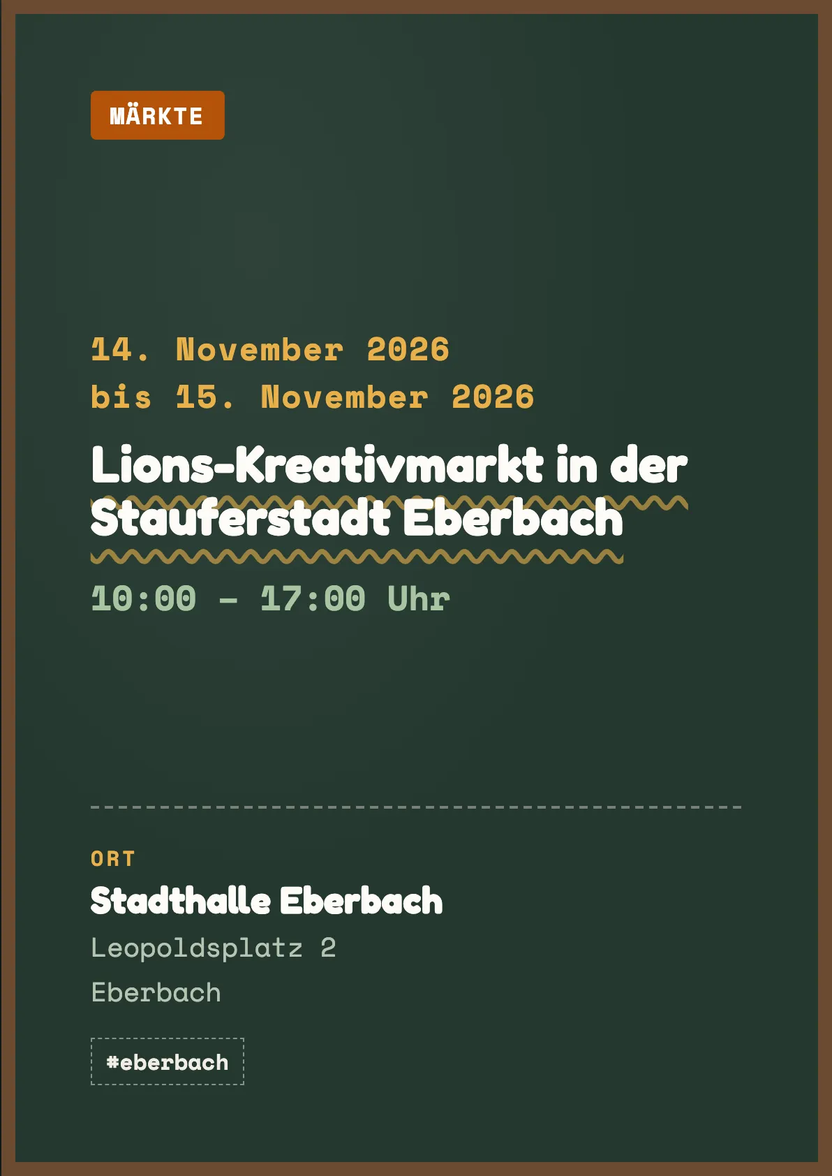 Veranstaltungsflyer