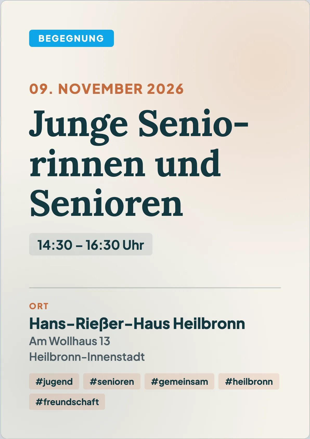 Veranstaltungsflyer