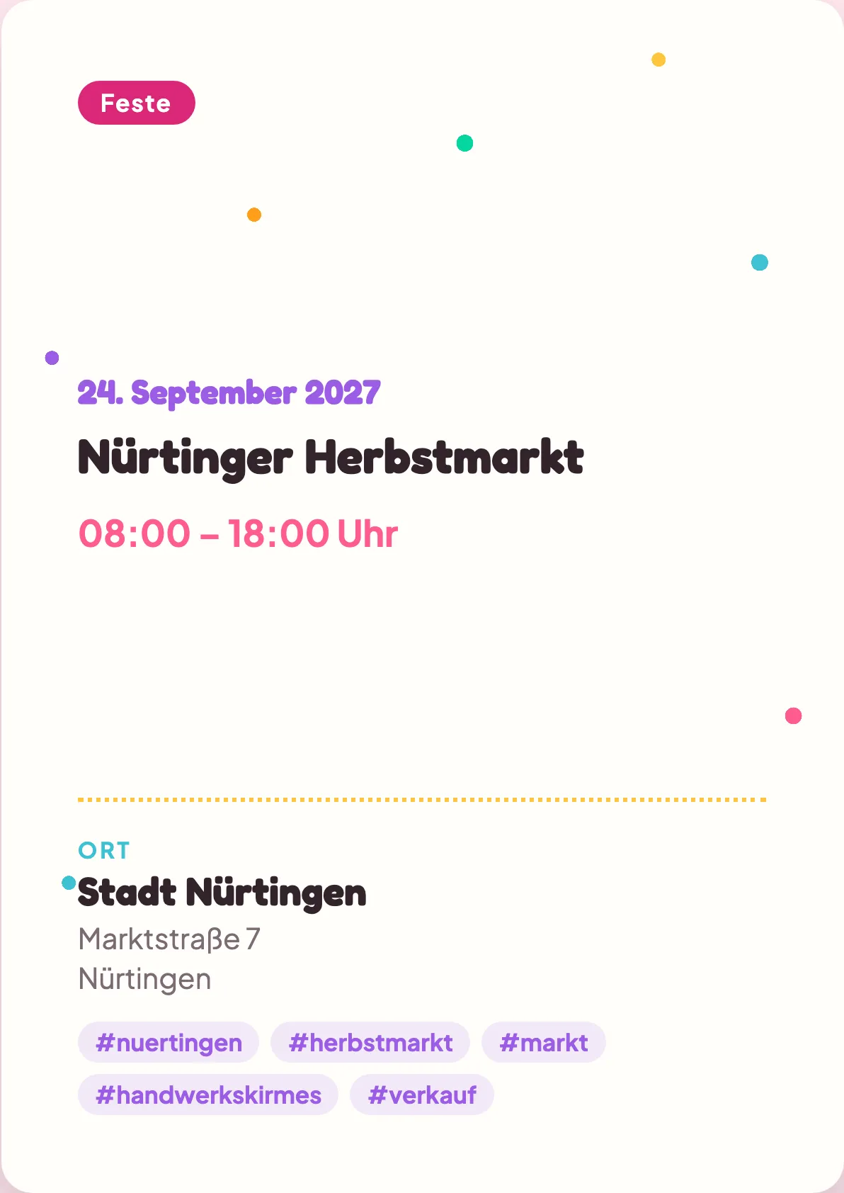 Veranstaltungsflyer