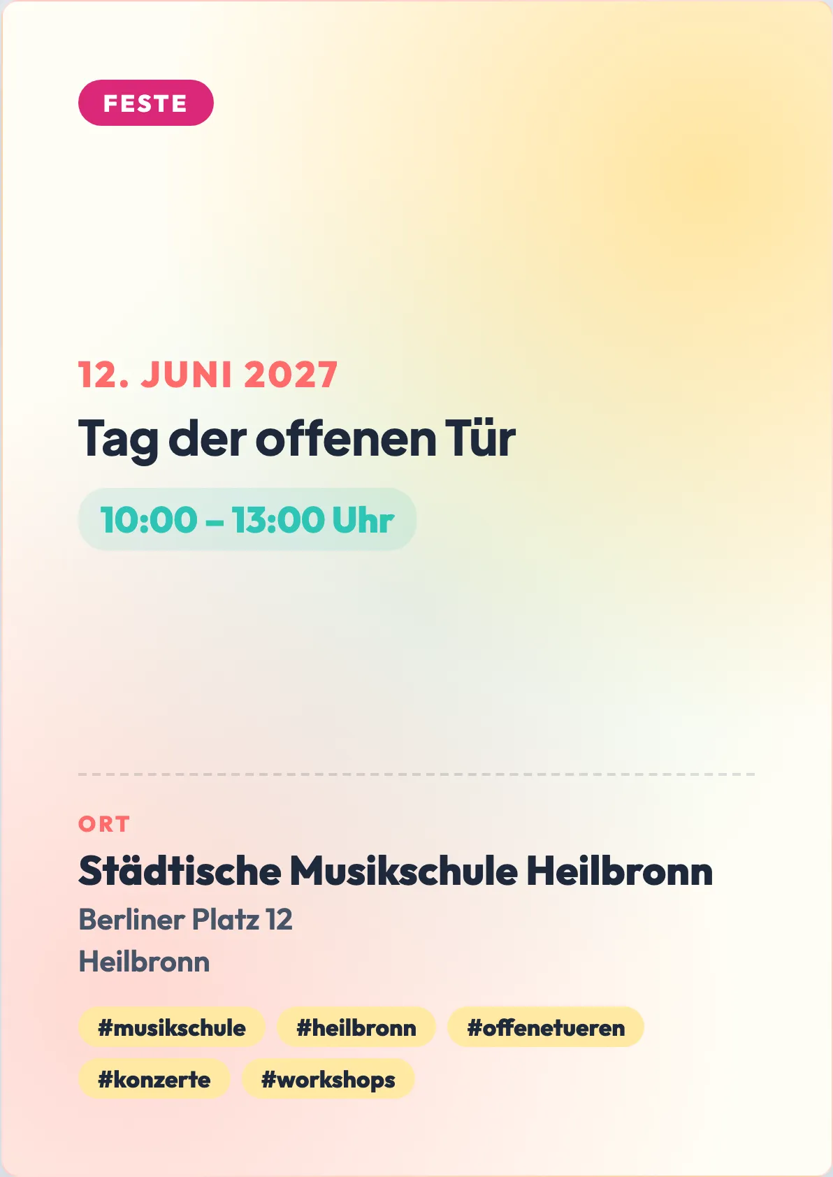 Veranstaltungsflyer