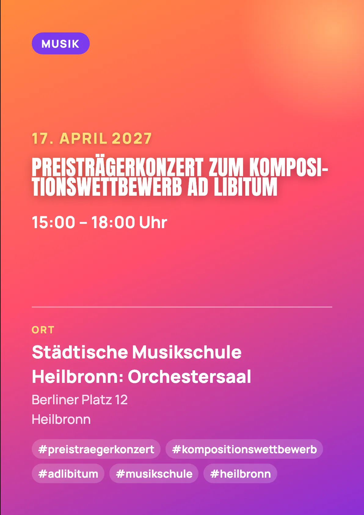 Veranstaltungsflyer