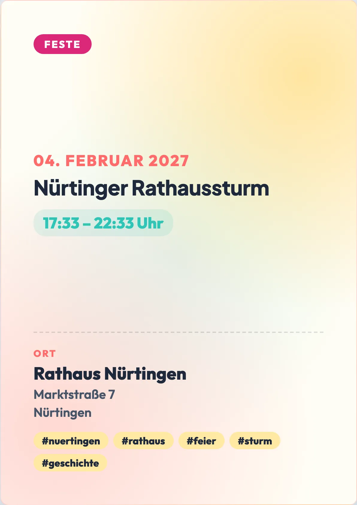 Veranstaltungsflyer