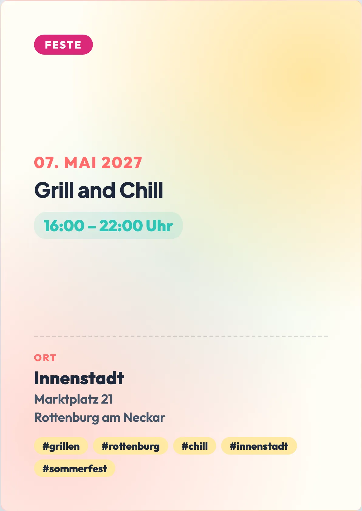 Veranstaltungsflyer
