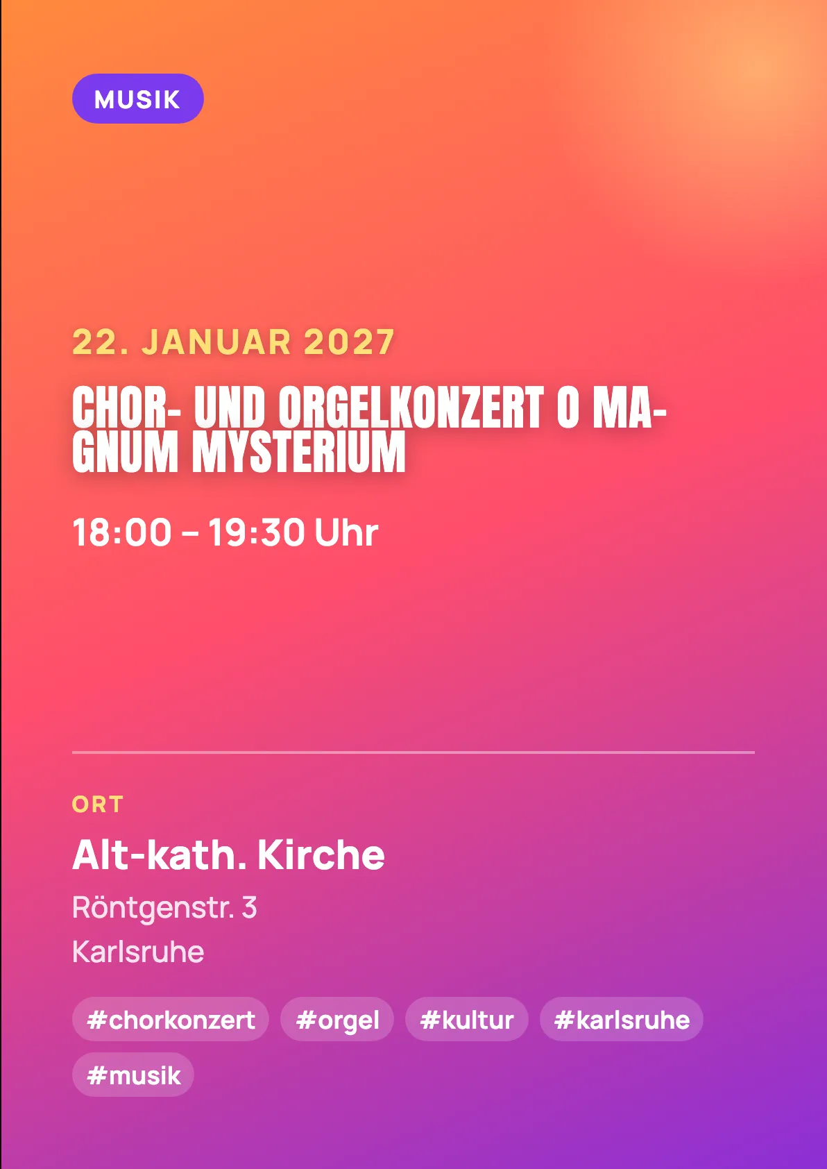 Veranstaltungsflyer