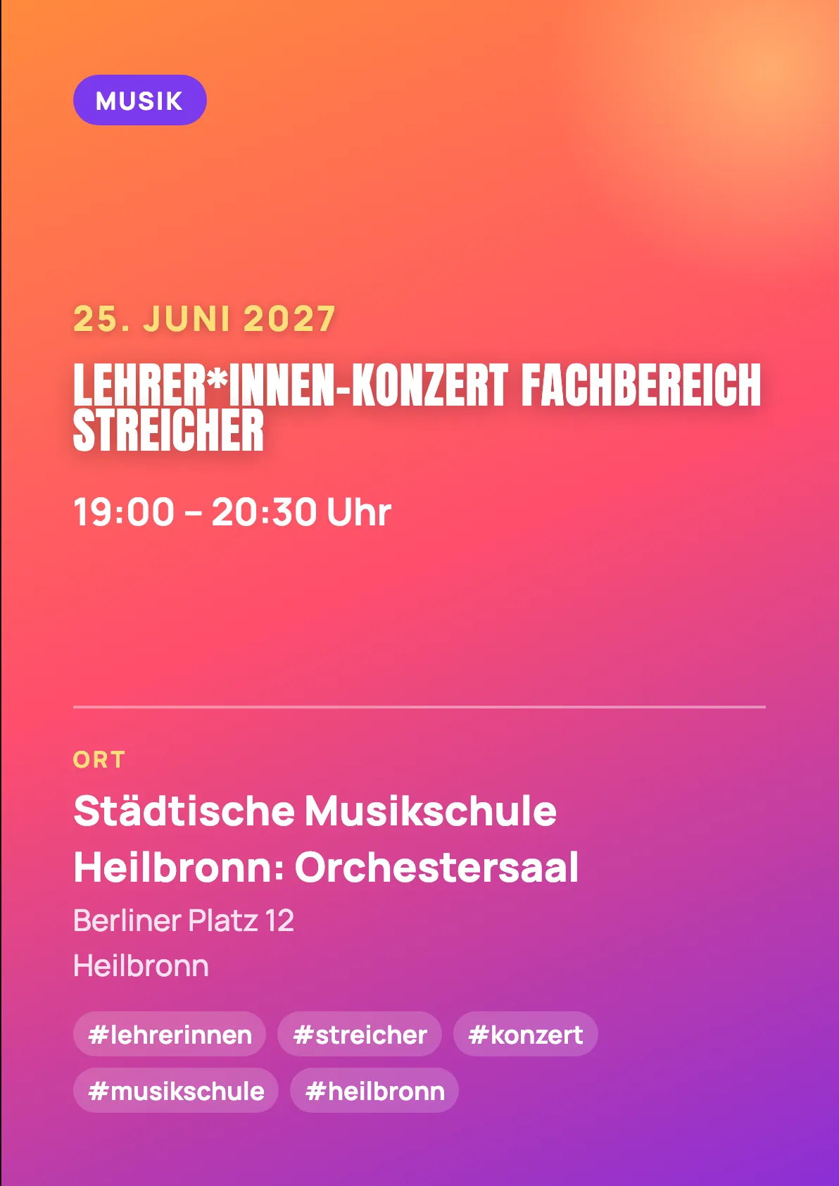 Veranstaltungsflyer