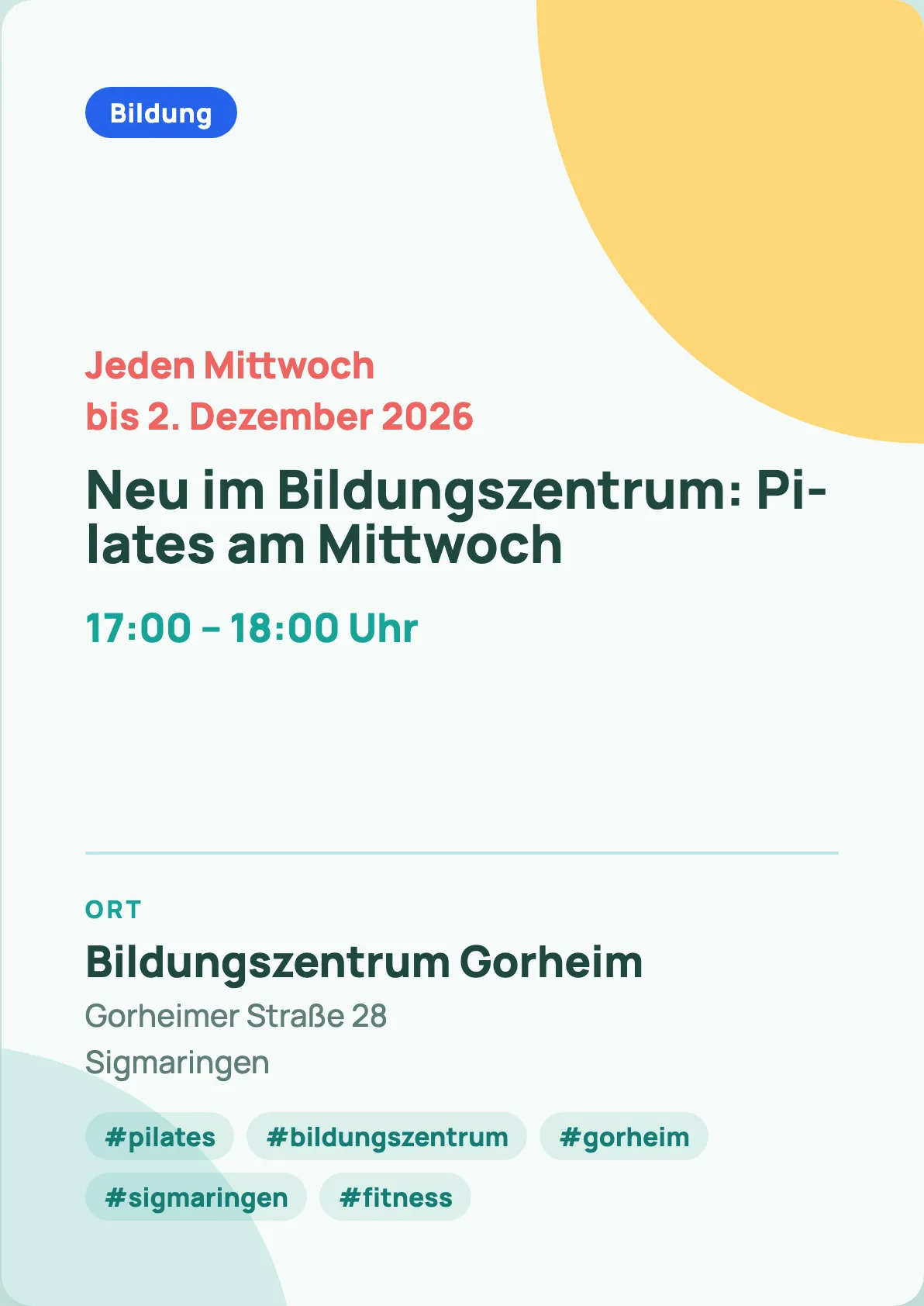 Veranstaltungsflyer