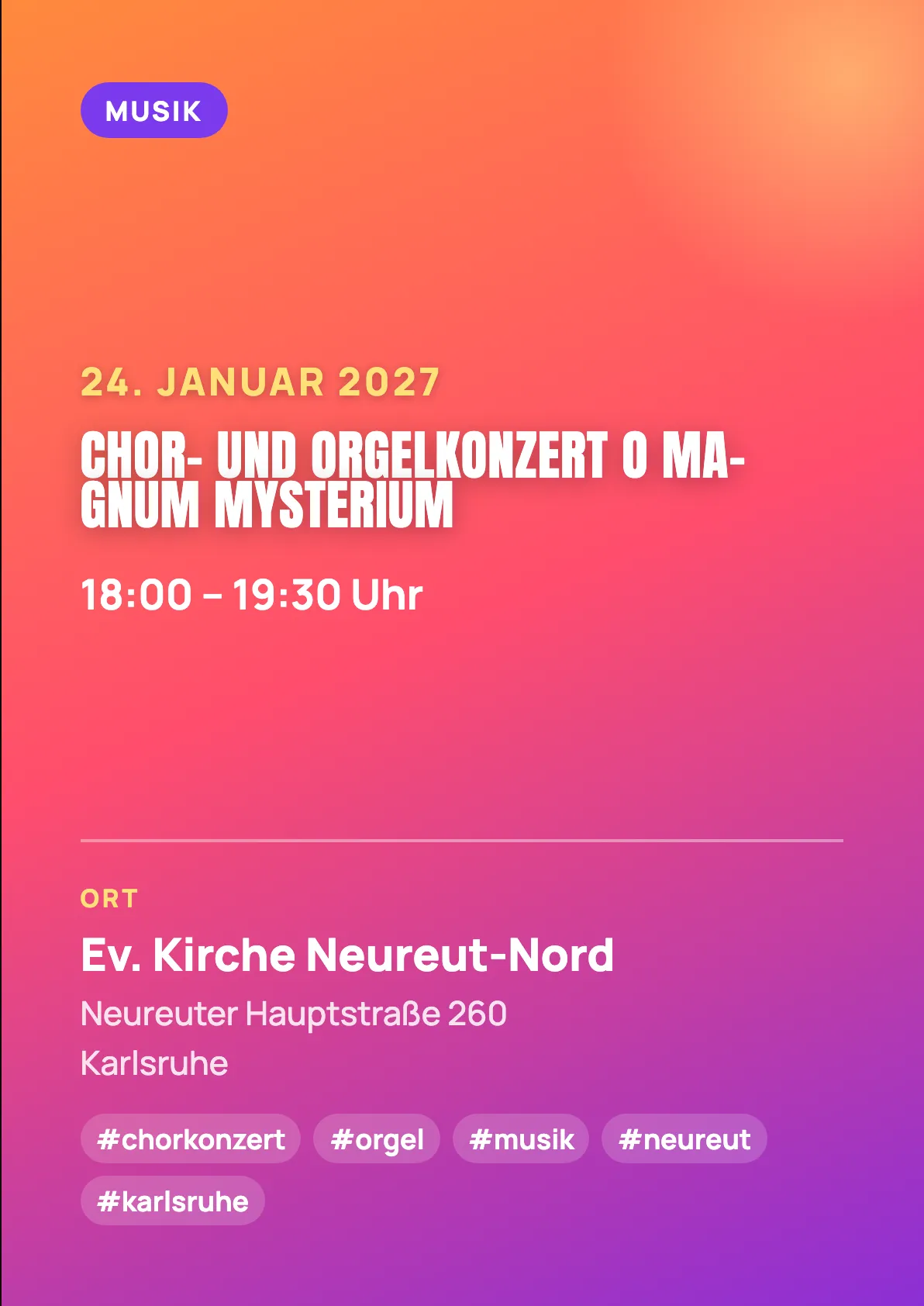 Veranstaltungsflyer