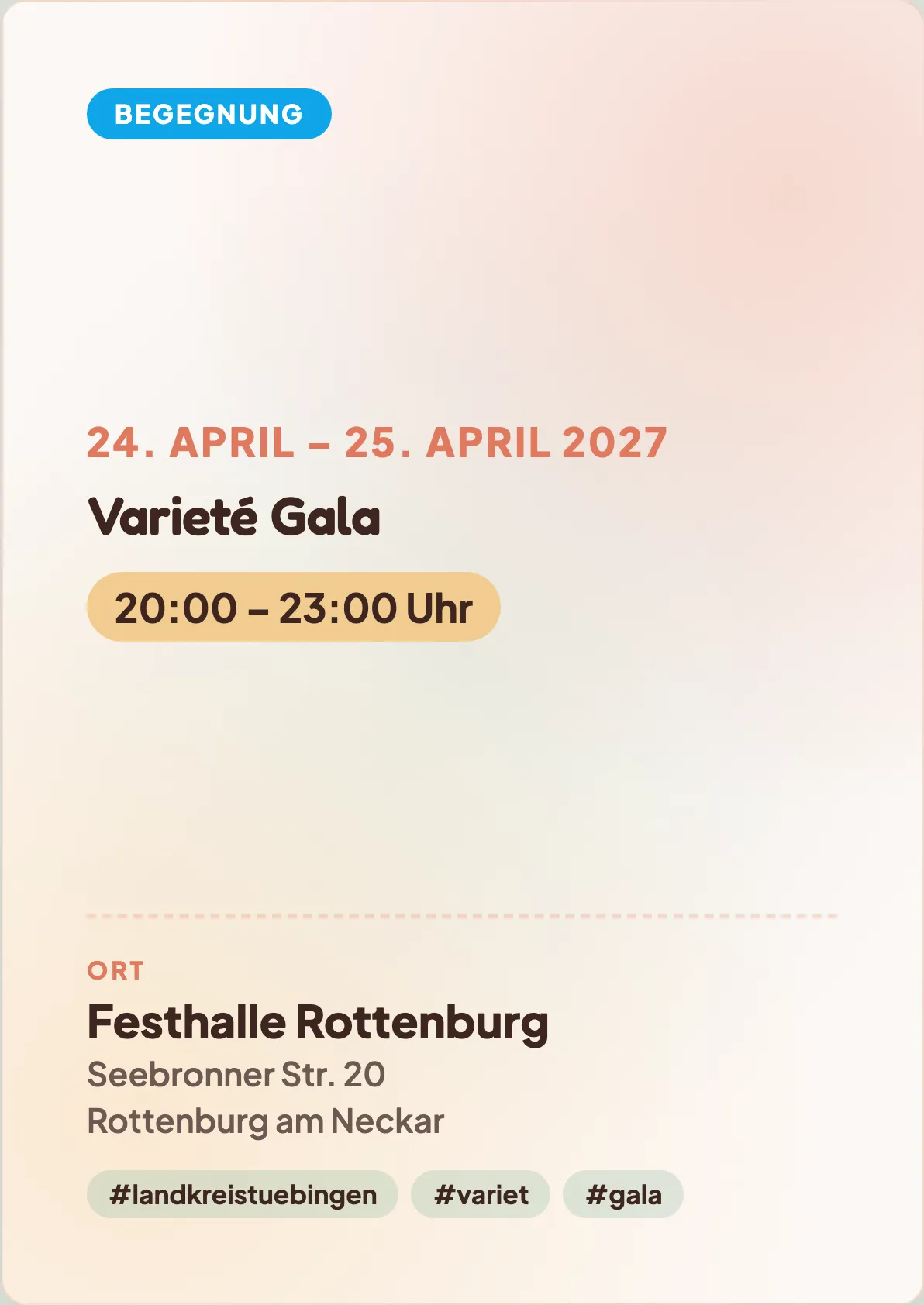 Veranstaltungsflyer
