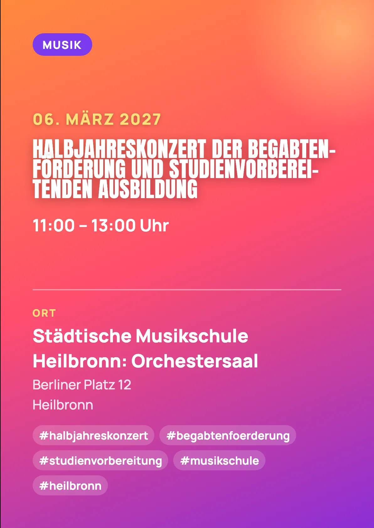 Veranstaltungsflyer
