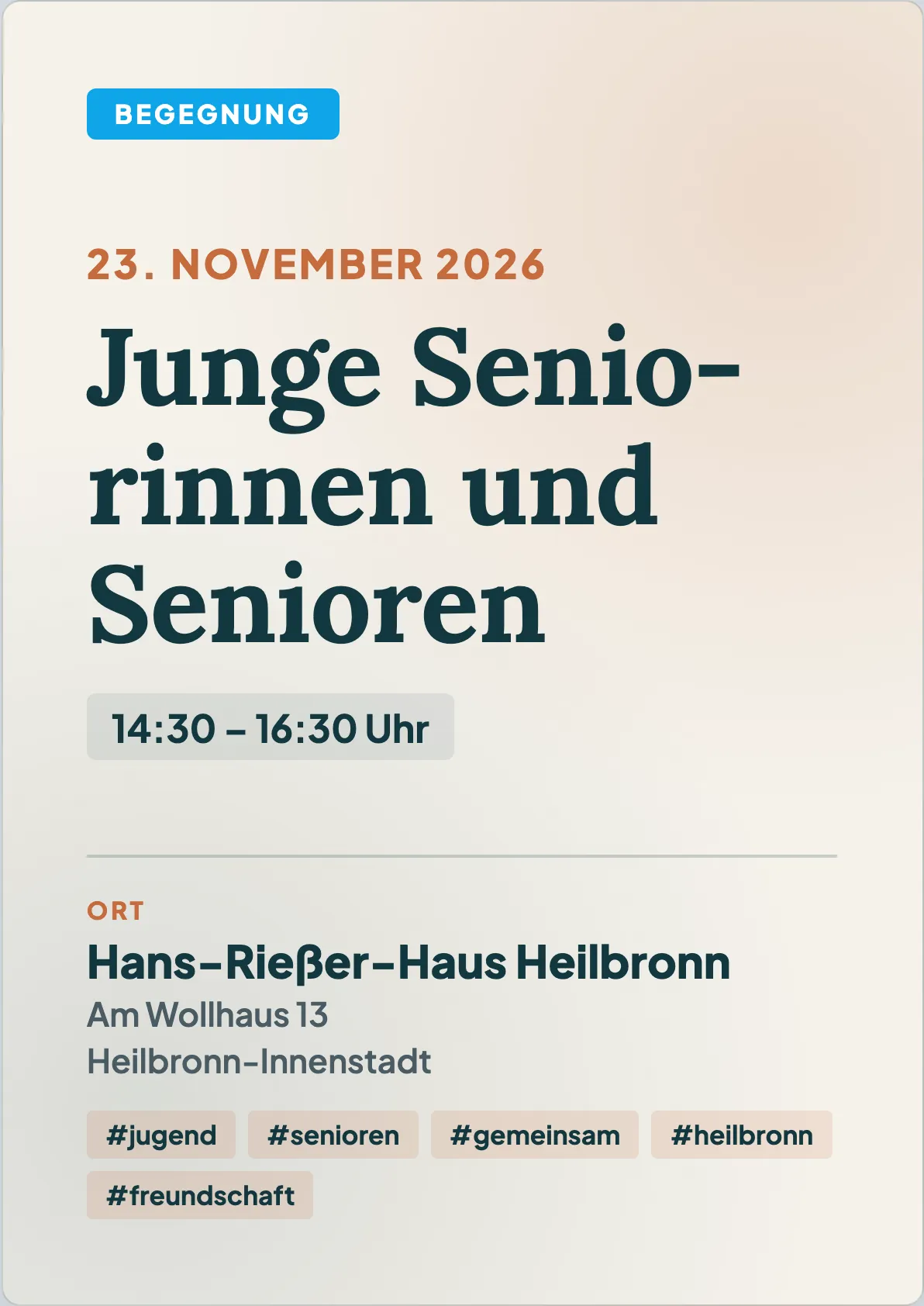 Veranstaltungsflyer