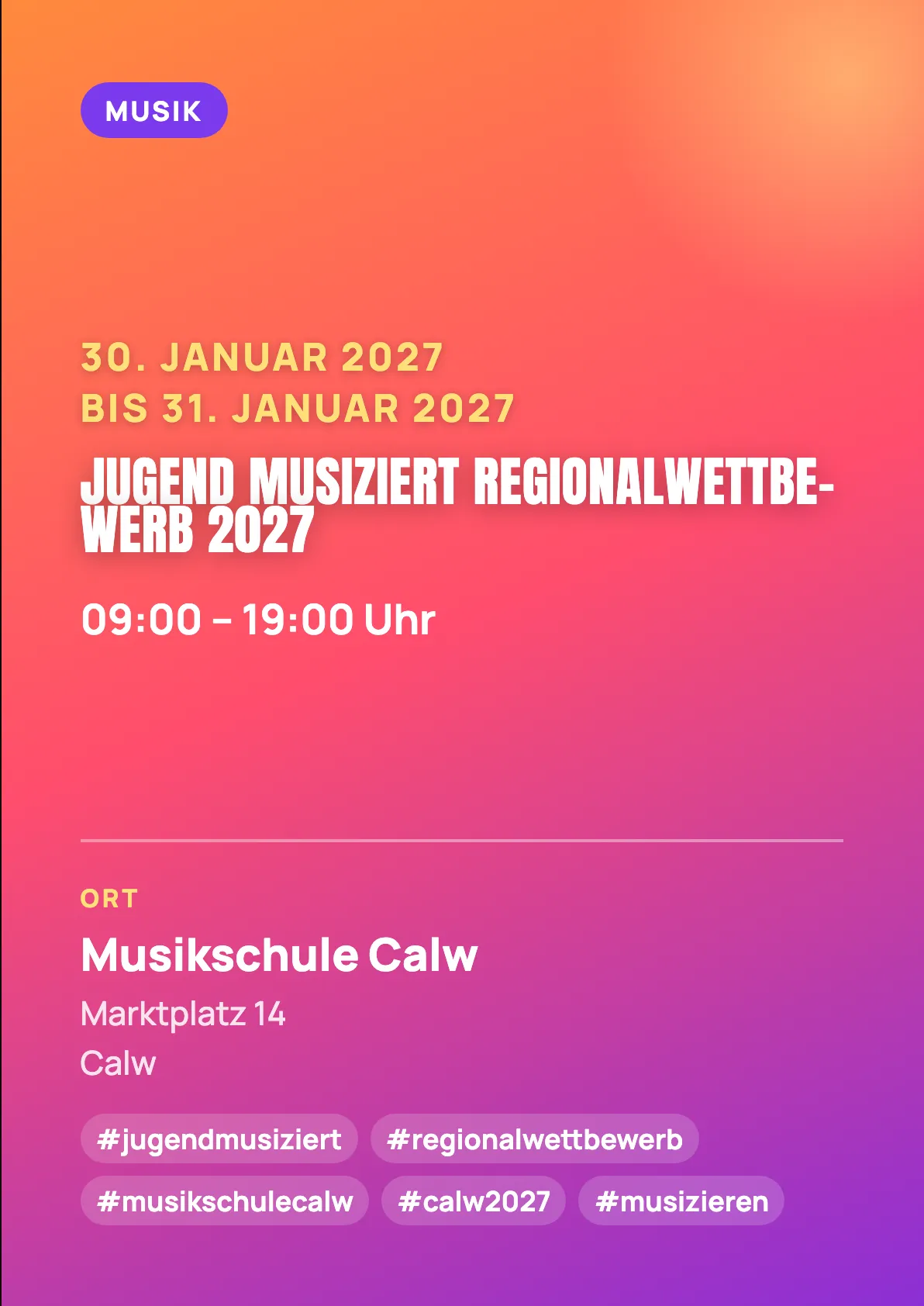 Veranstaltungsflyer