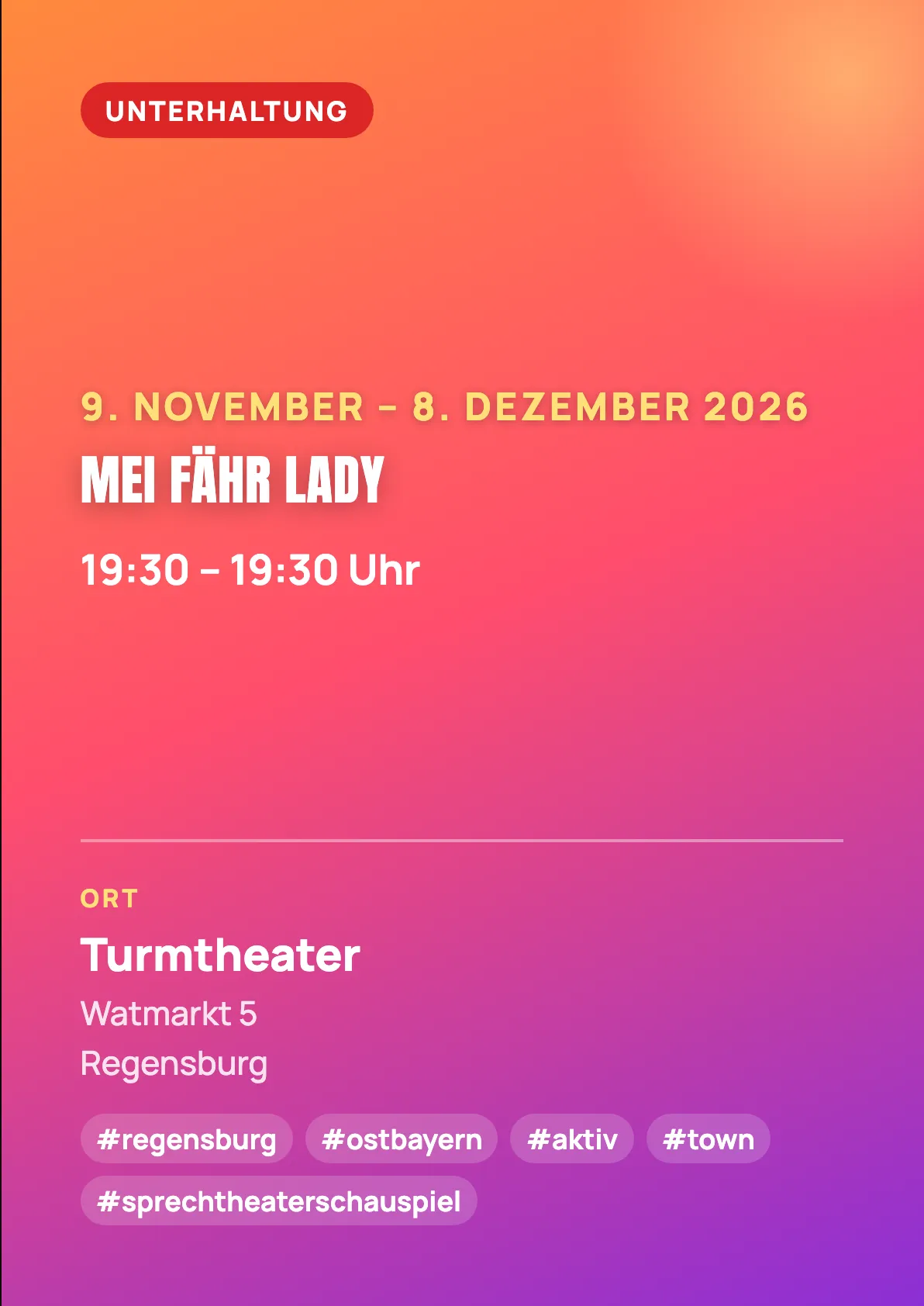 Veranstaltungsflyer