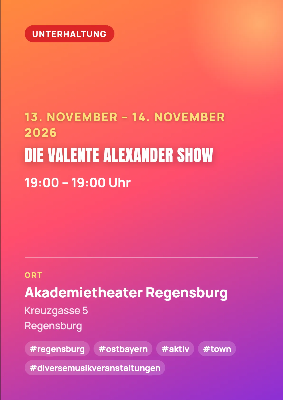Veranstaltungsflyer