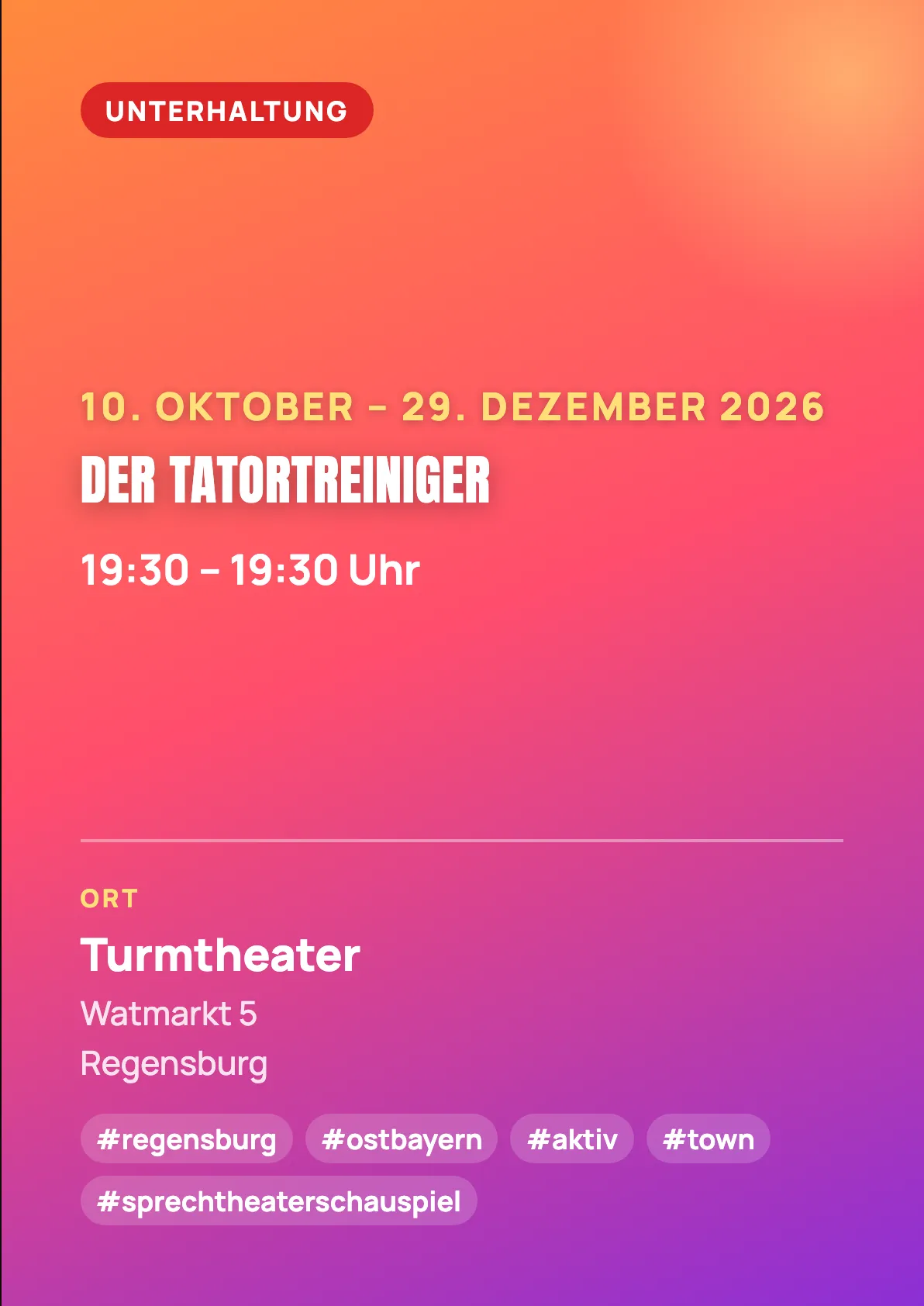 Veranstaltungsflyer