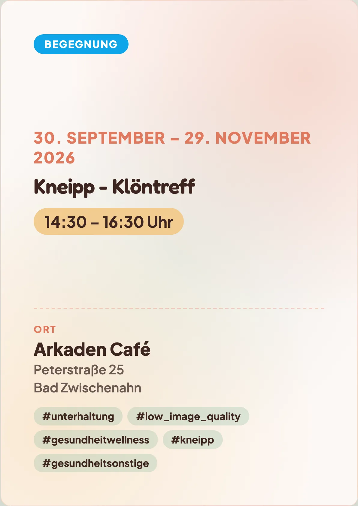 Veranstaltungsflyer