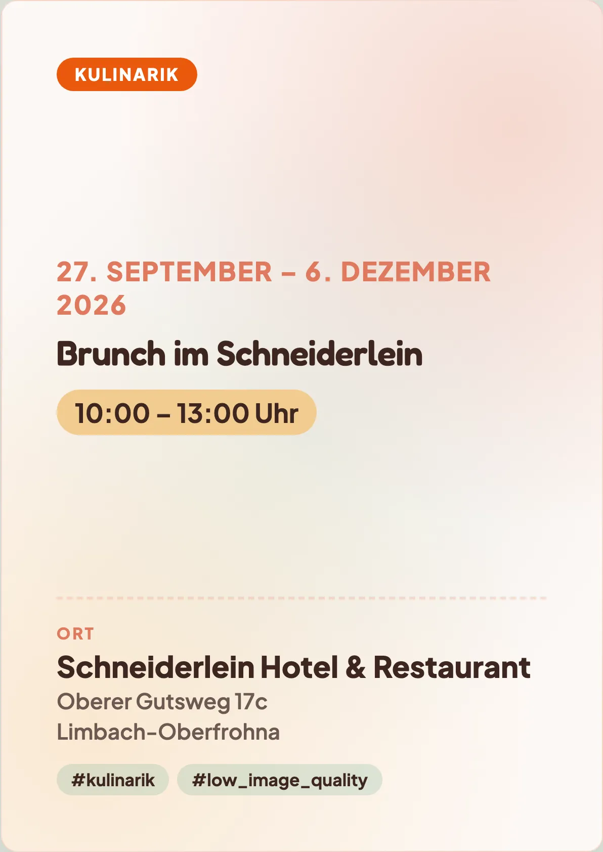 Veranstaltungsflyer