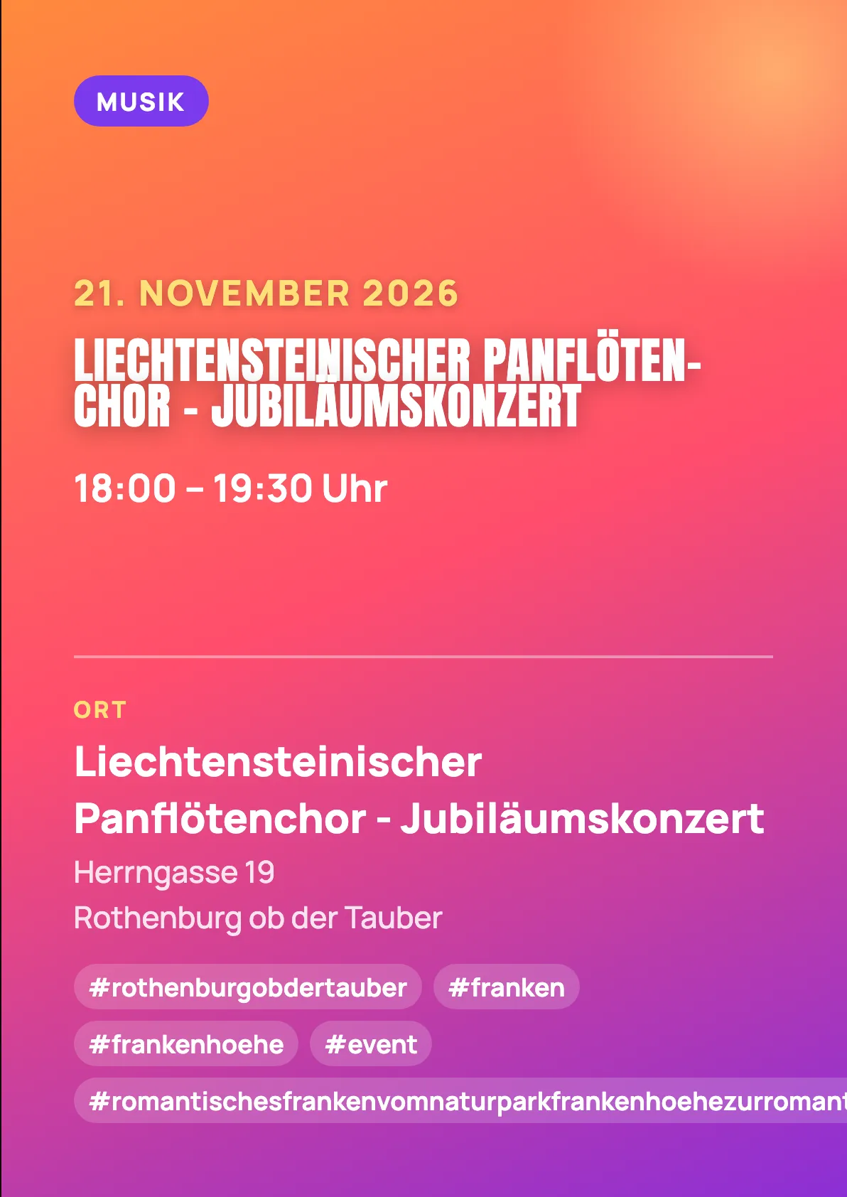 Veranstaltungsflyer