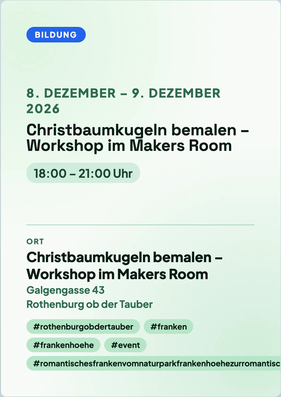 Veranstaltungsflyer