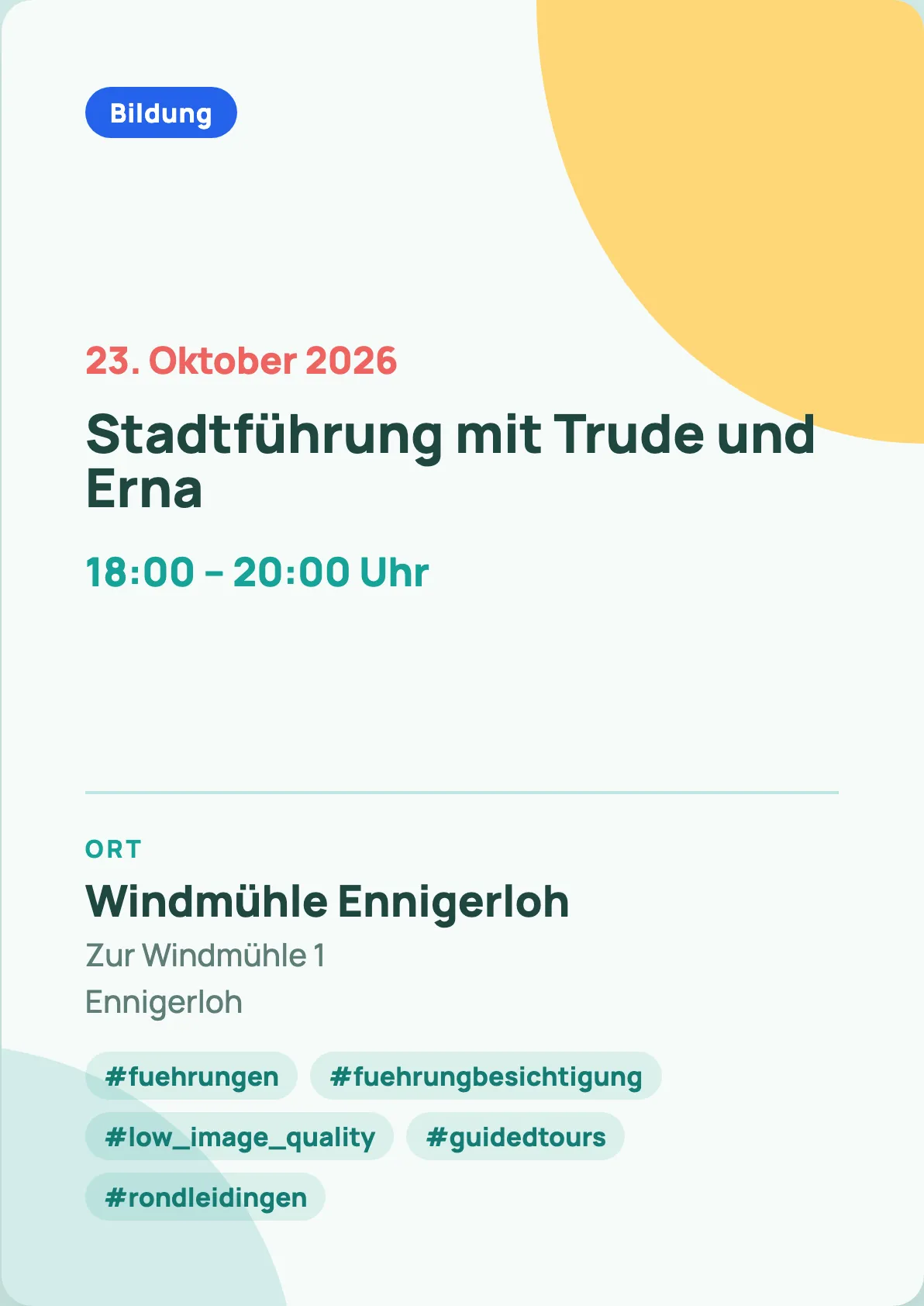 Veranstaltungsflyer