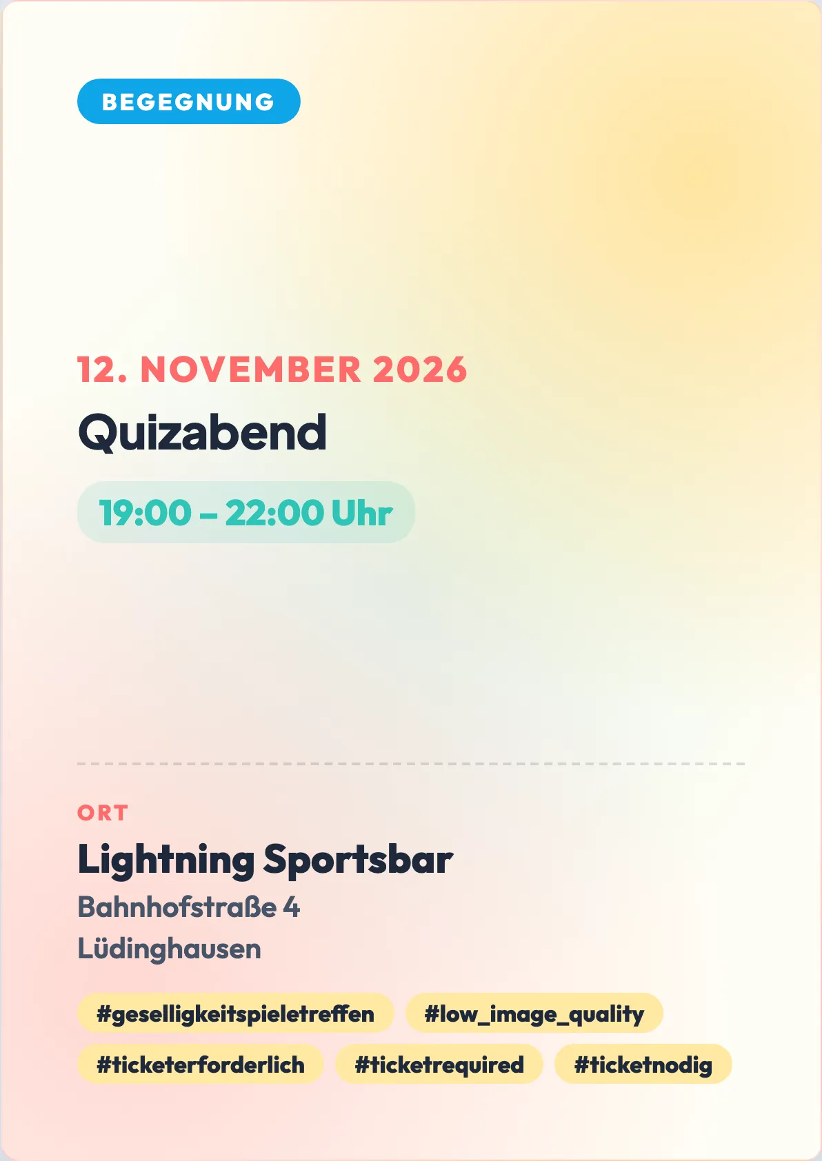 Veranstaltungsflyer