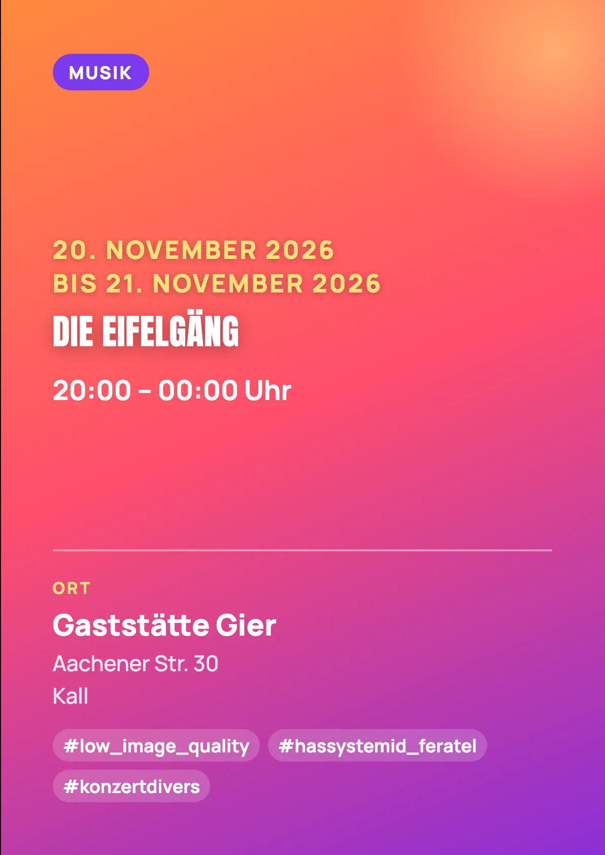 Veranstaltungsflyer