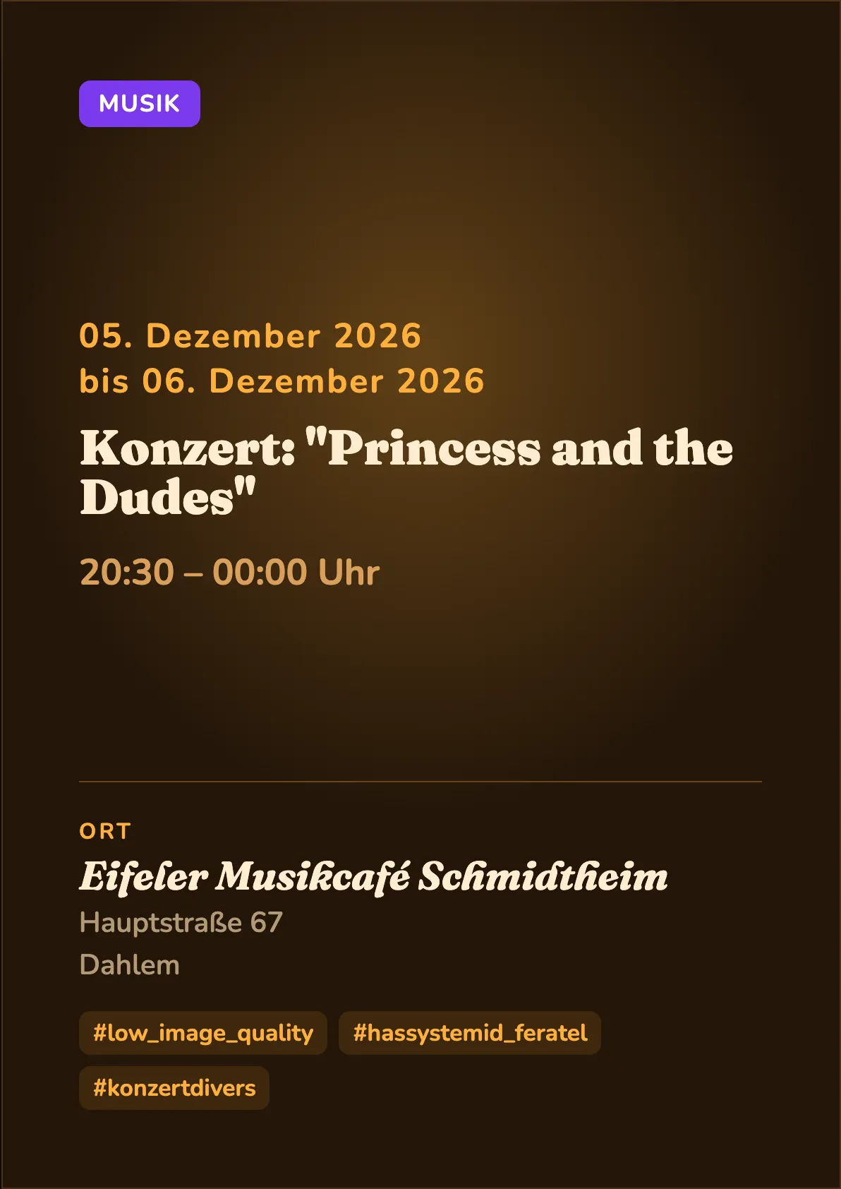 Veranstaltungsflyer