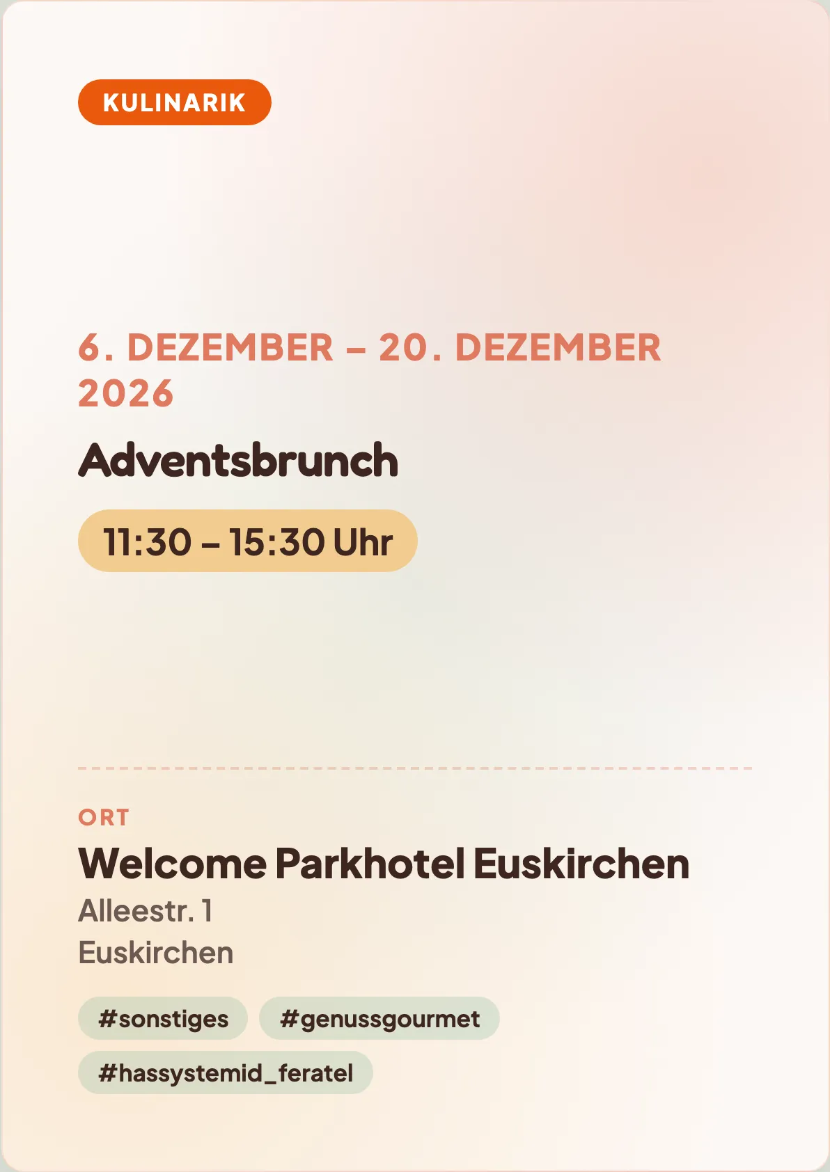 Veranstaltungsflyer