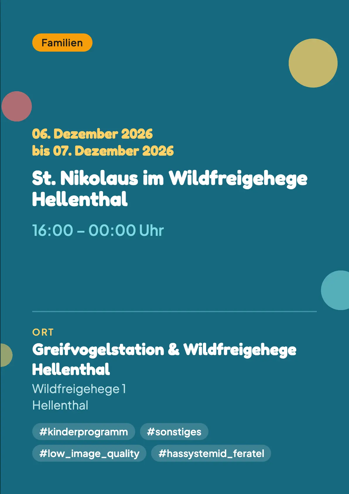 Veranstaltungsflyer